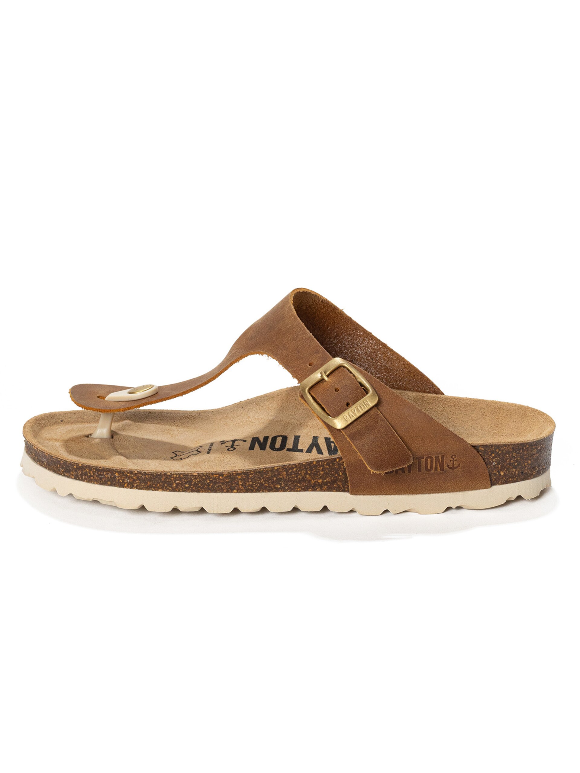 Bayton Tådelare 'MERCURE' kräm / camel / brun sandaler dam