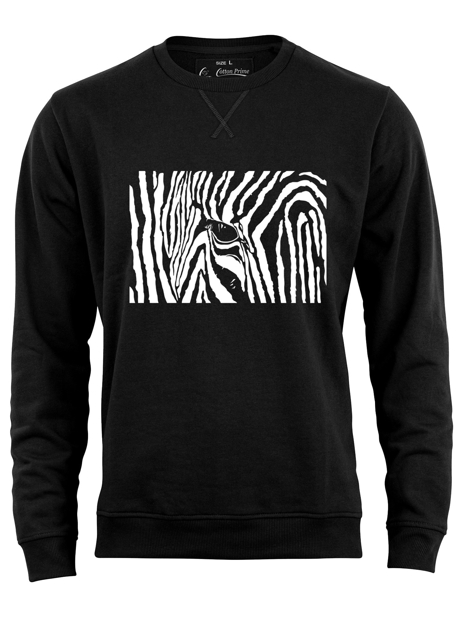 Cotton Prime Sudadera  negro / blanco