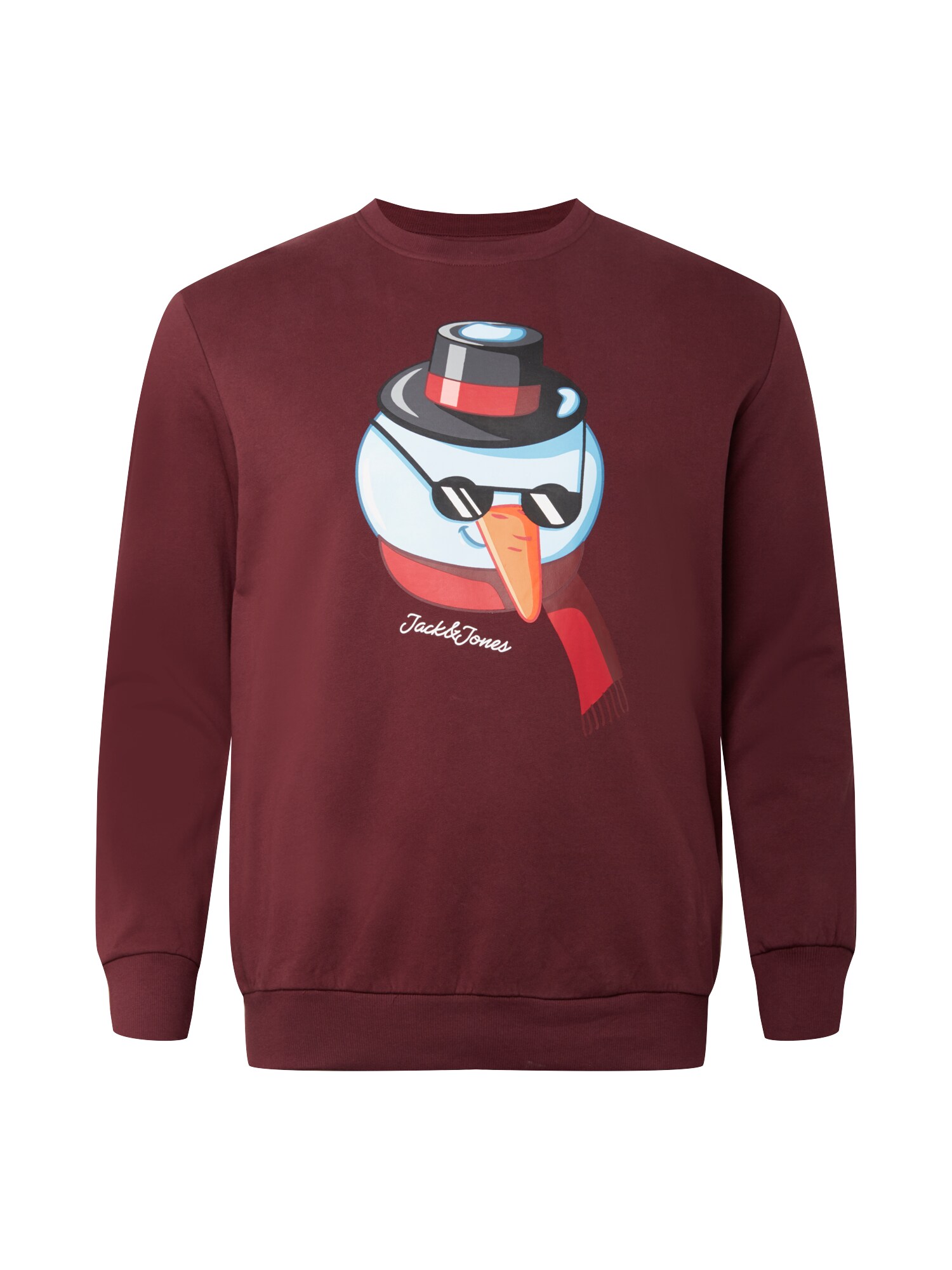 Jack & Jones Plus Megztinis be užsegimo 'XMASGANG'  uogų spalva / mišrios spalvos