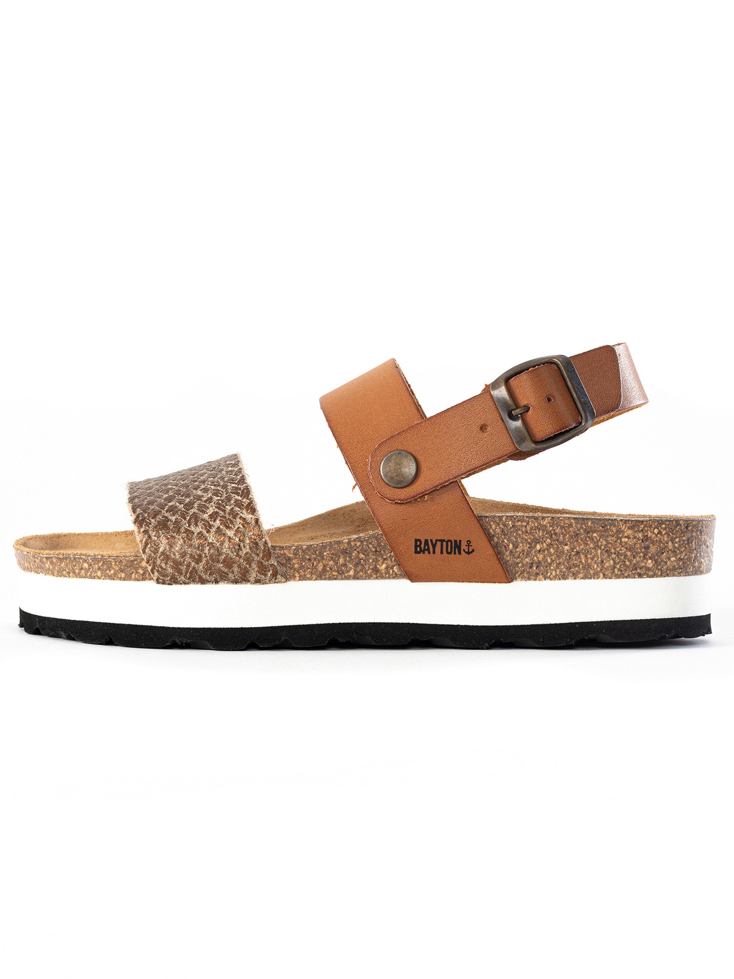 Bayton Sandaler 'Almeria'  camel / guld