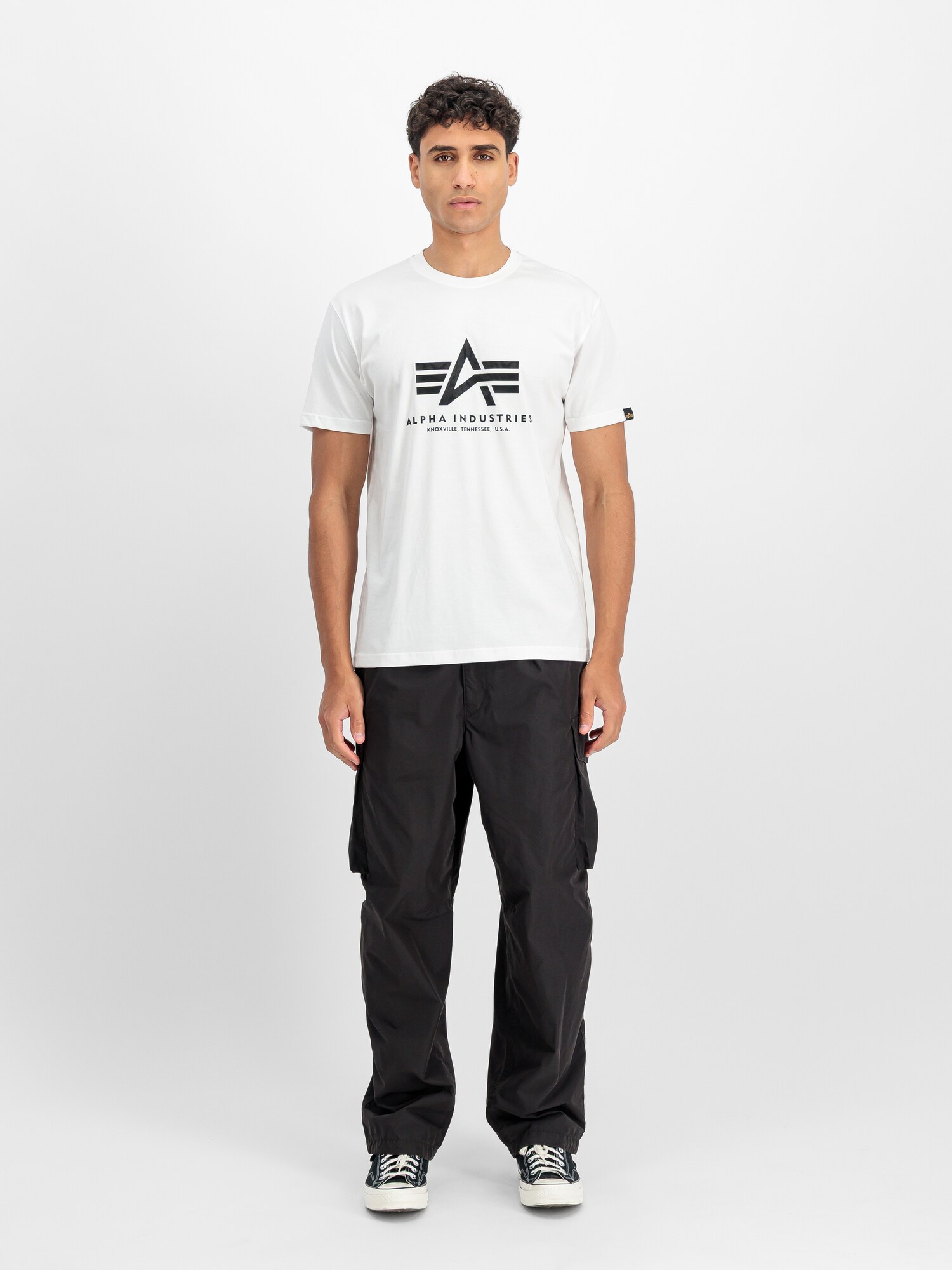 ALPHA INDUSTRIES Camiseta negro / blanco – imagen 62