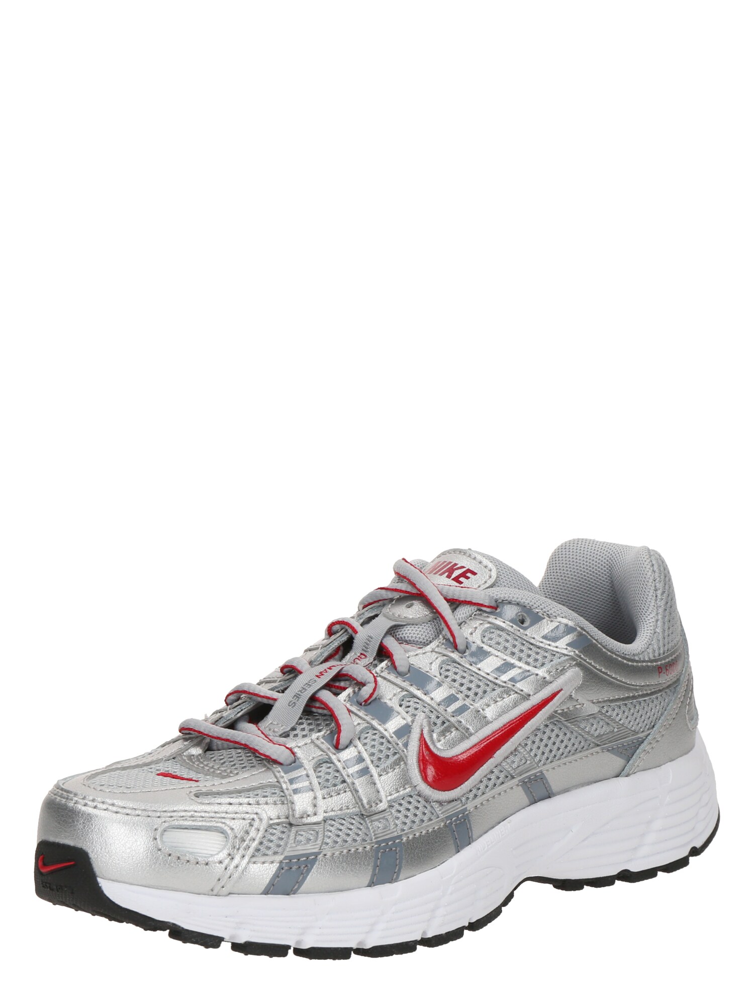 Nike Sportswear Tenisky 'P-6000'  červená / strieborná / biela