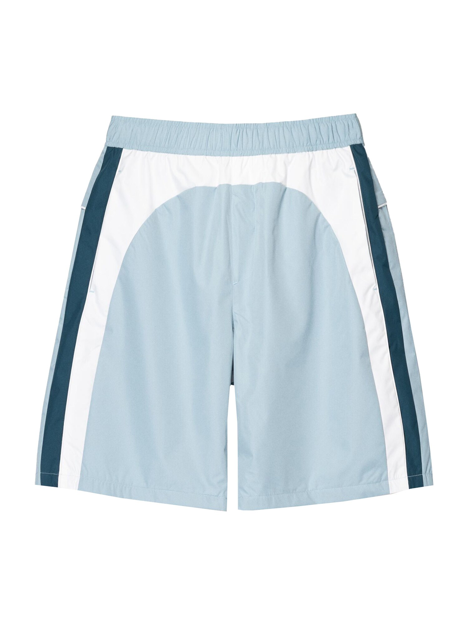 Bershka Pantaloni  albastru deschis / verde petrol / alb