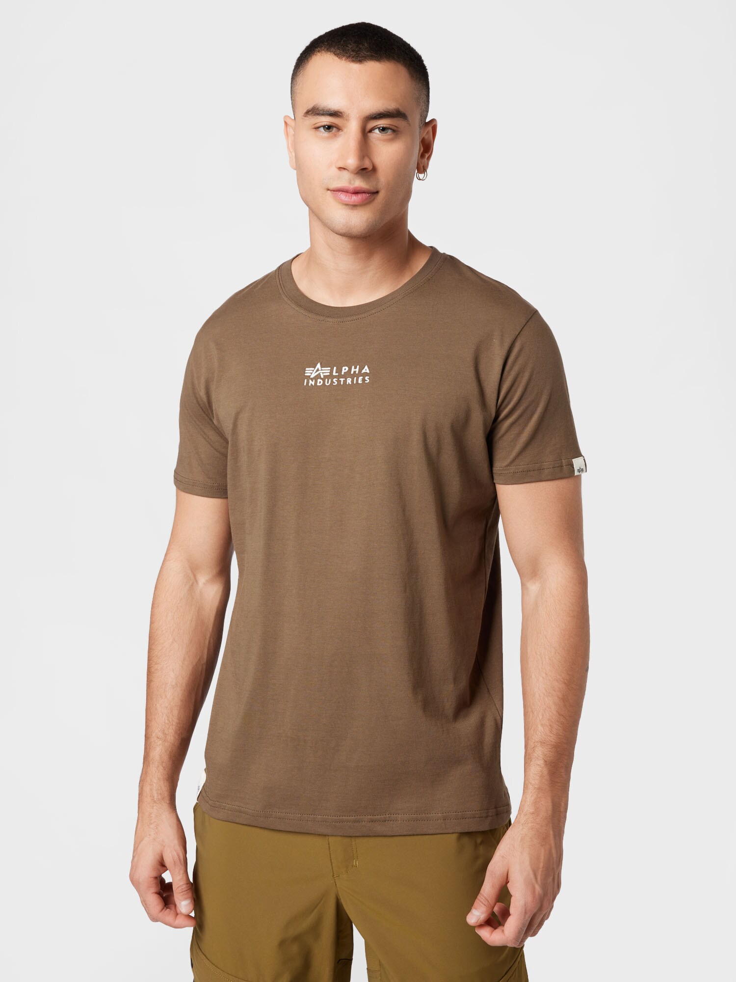 ALPHA INDUSTRIES Póló  brokát / fehér termék 2. képe
