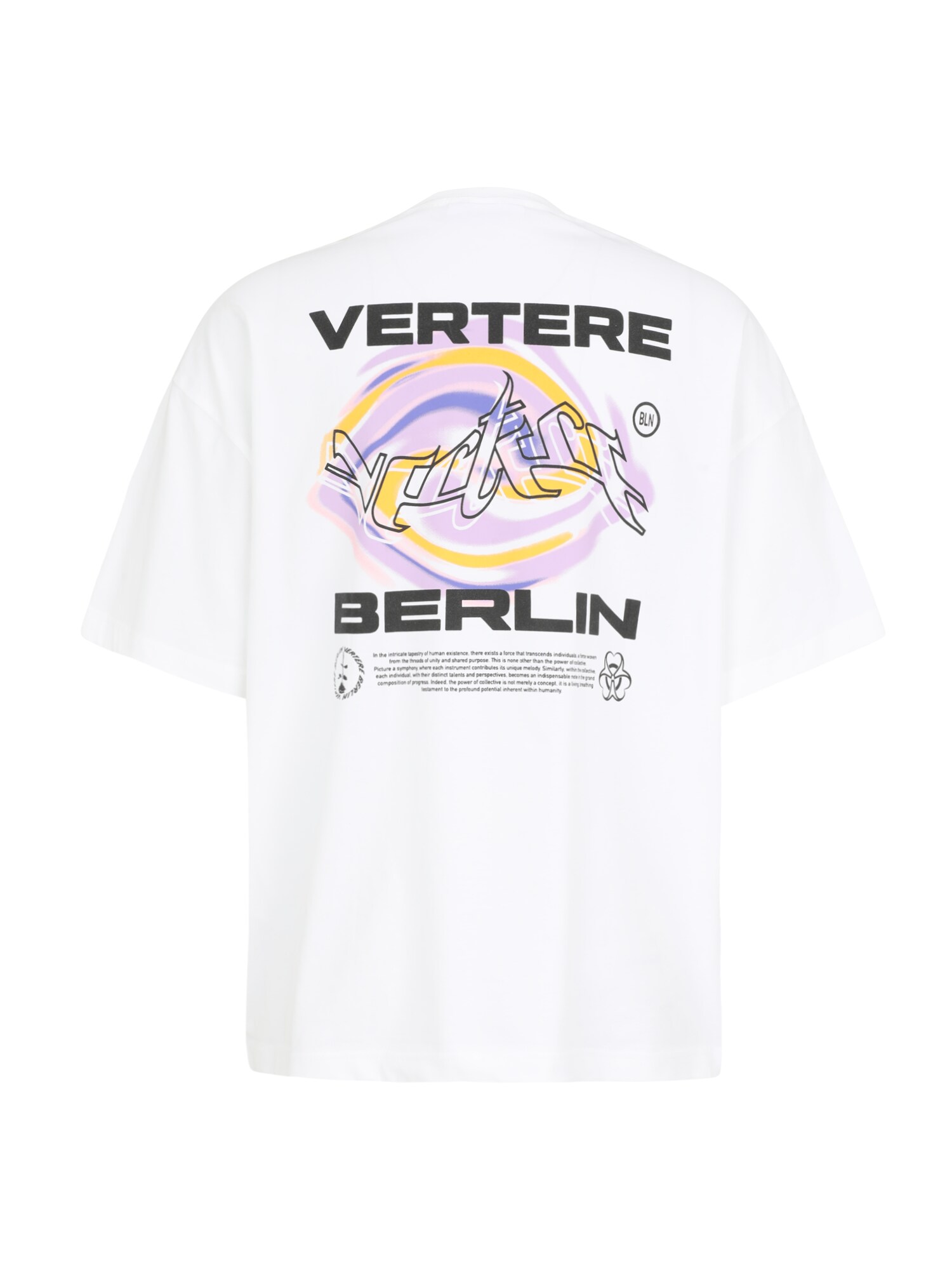 Vertere Berlin Póló 'HYPNO'  sárga / levendula / fekete / fehér termék 2. képe