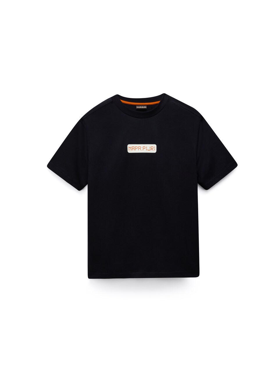 T-shirt 'S-Sol' aprikos / svart