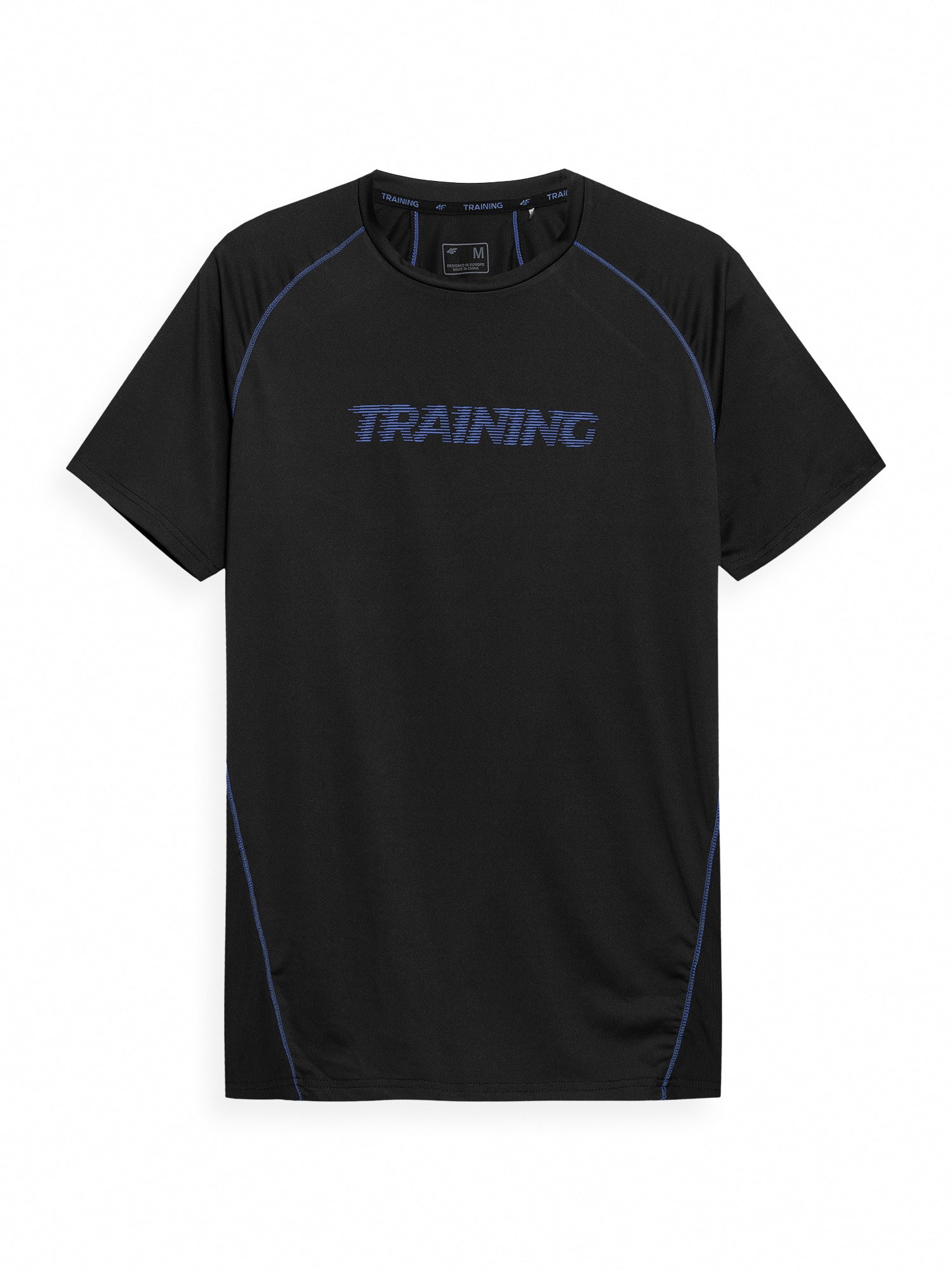 4F Sportiniai marškinėliai 'TSMF015' mėlyna / juoda
