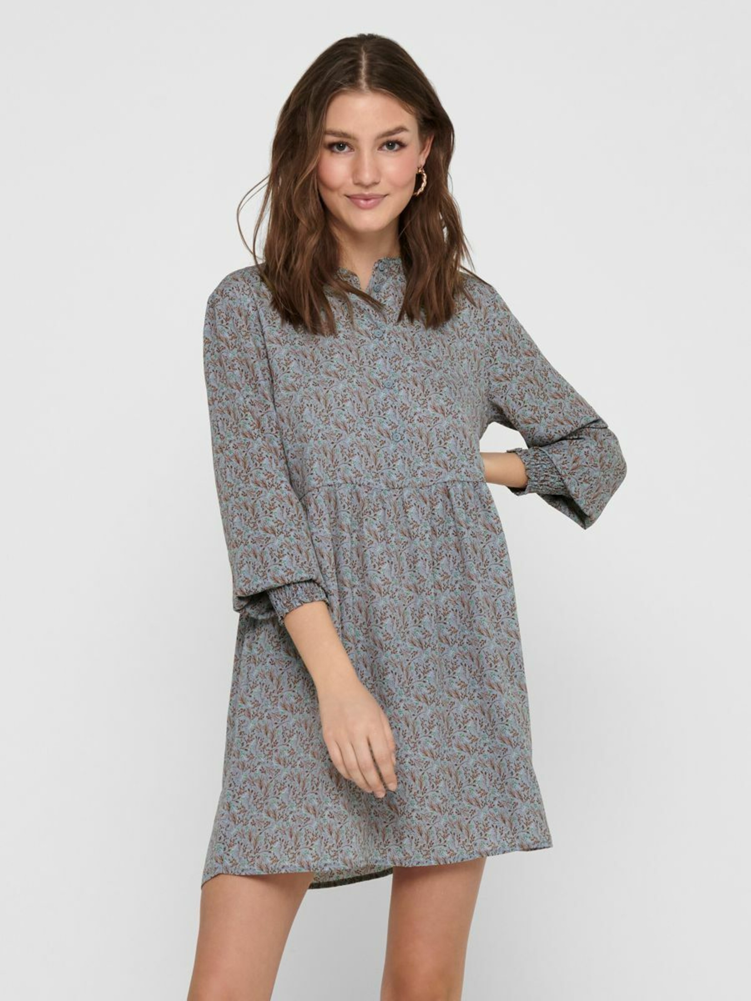 short sleeve ditsy dress