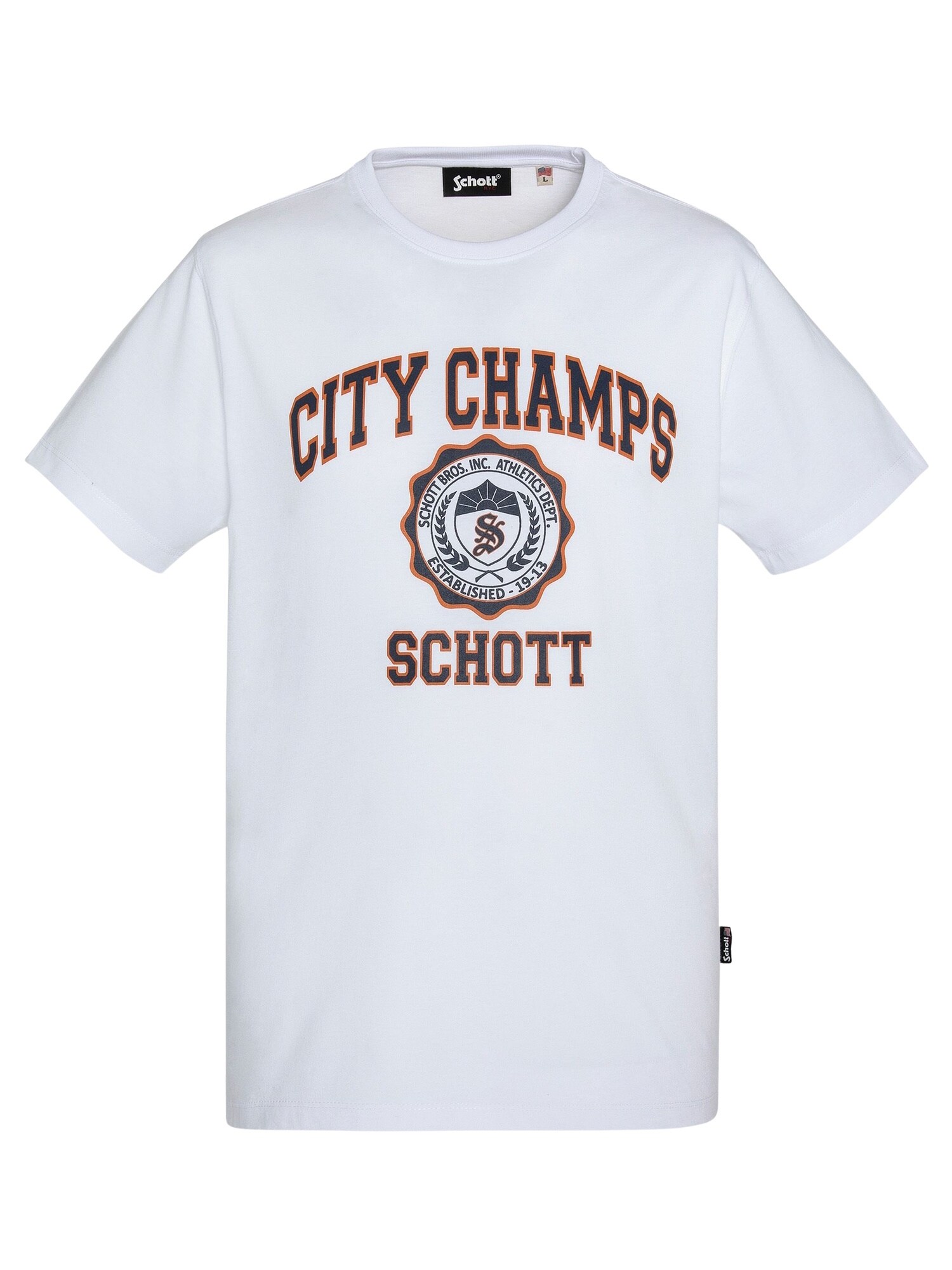 Schott NYC Tričko koňaková / čierna / biela