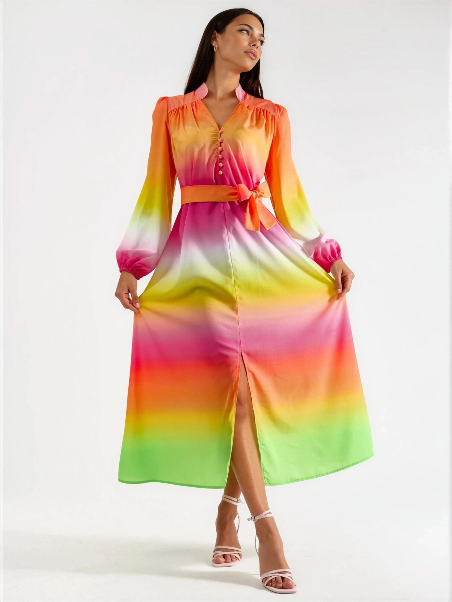 MSN Collection Haljina 'Maxi' narančasta