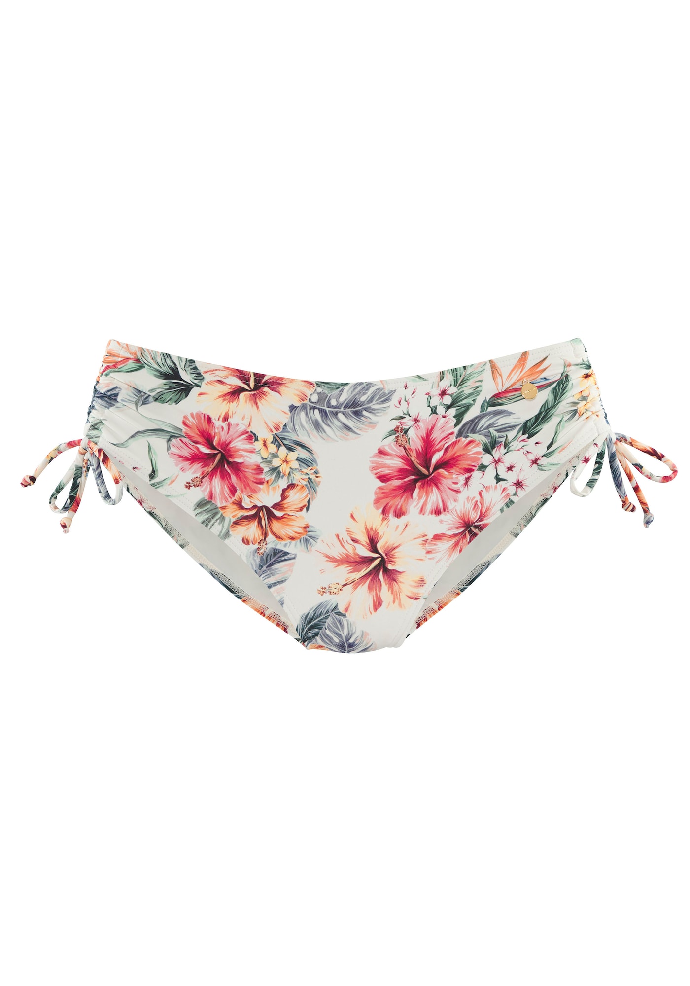 LASCANA Bikini nadrágok  fenyő / mandarin / rubinvörös / piszkosfehér akciós termékkép 1