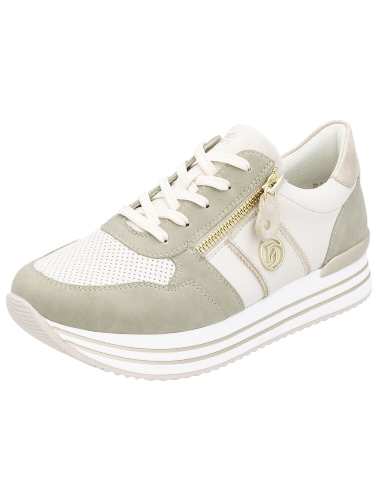 REMONTE Sneaker Damen Größe 43 beige / khaki / weiß