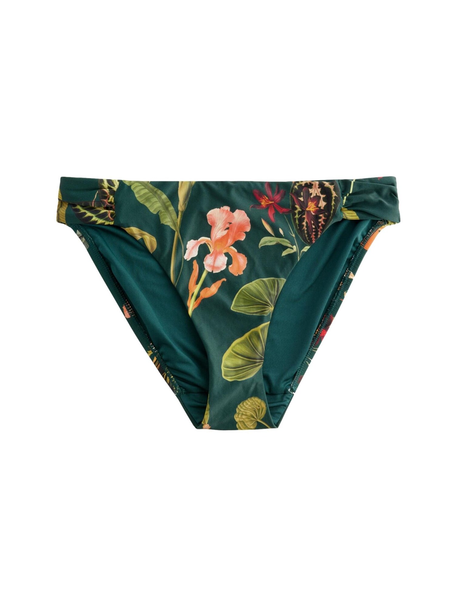 Next Slip costum de baie  kaki / verde închis / portocaliu deschis / roşu închis
