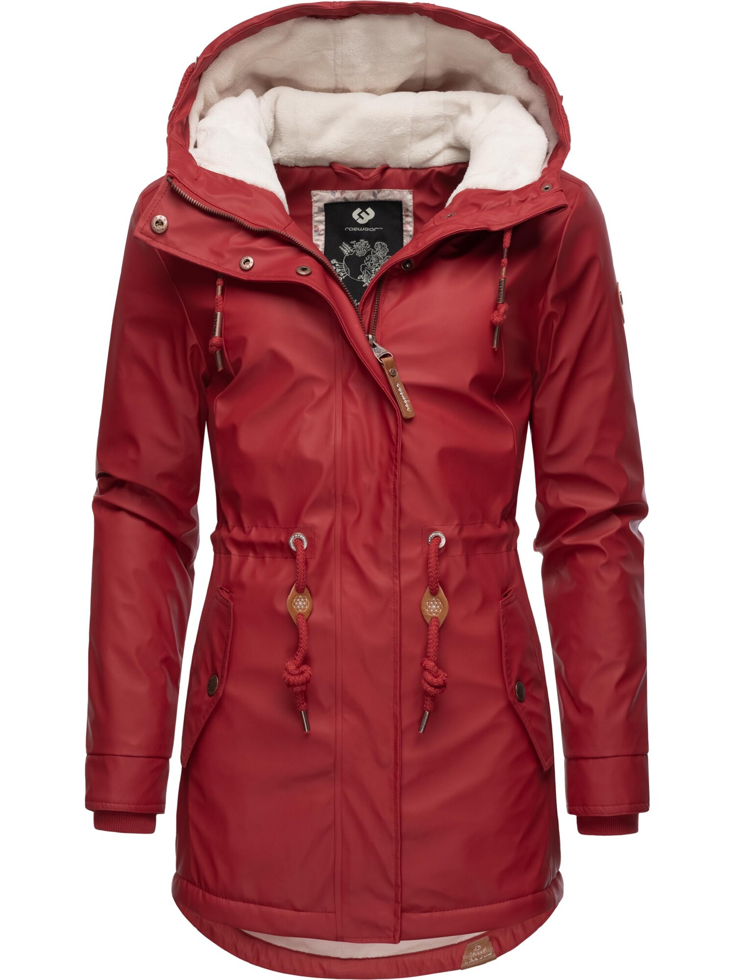 Ragwear Funkcionális dzseki 'Monadis Rainy'  barna / rubinvörös termék 2. képe