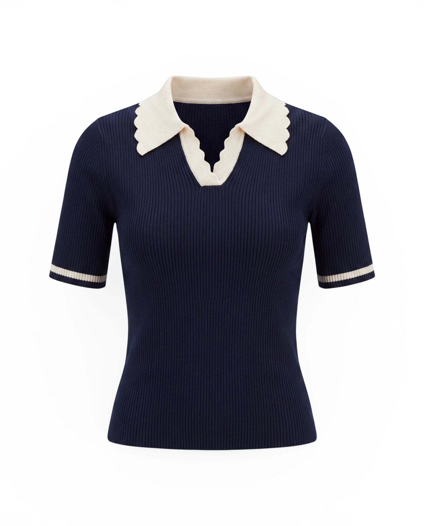Noella Pulover Lilo crem / bleumarin
