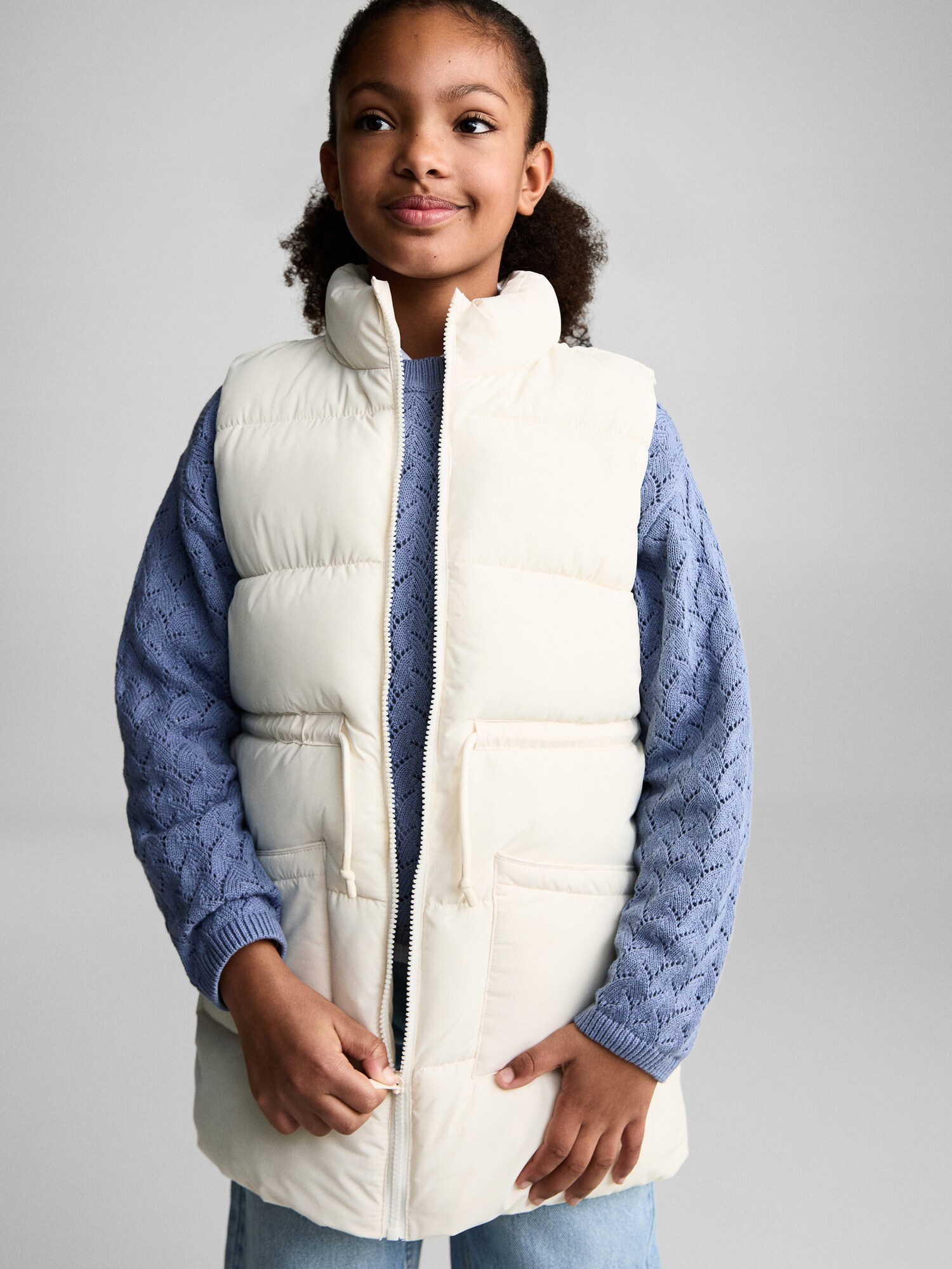 MANGO KIDS Mellény 'LAURA'  ekrü termék 2. képe