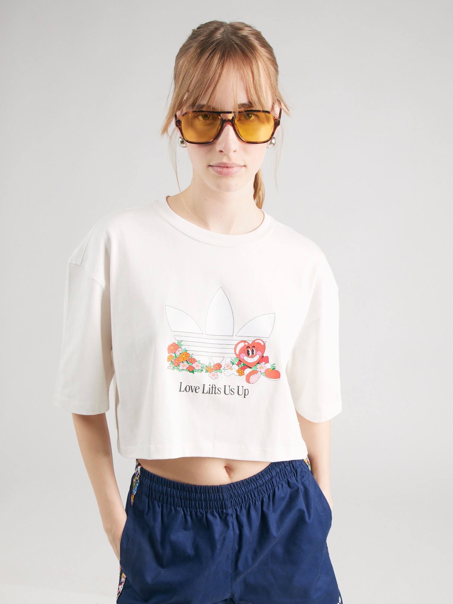ADIDAS ORIGINALS Póló 'NELSON'  zöld / piros / fekete / fehér termék 2. képe