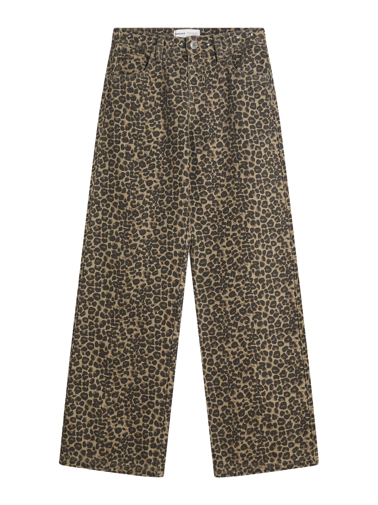 Bershka Jeans  maro cappuccino / maro mokka / negru