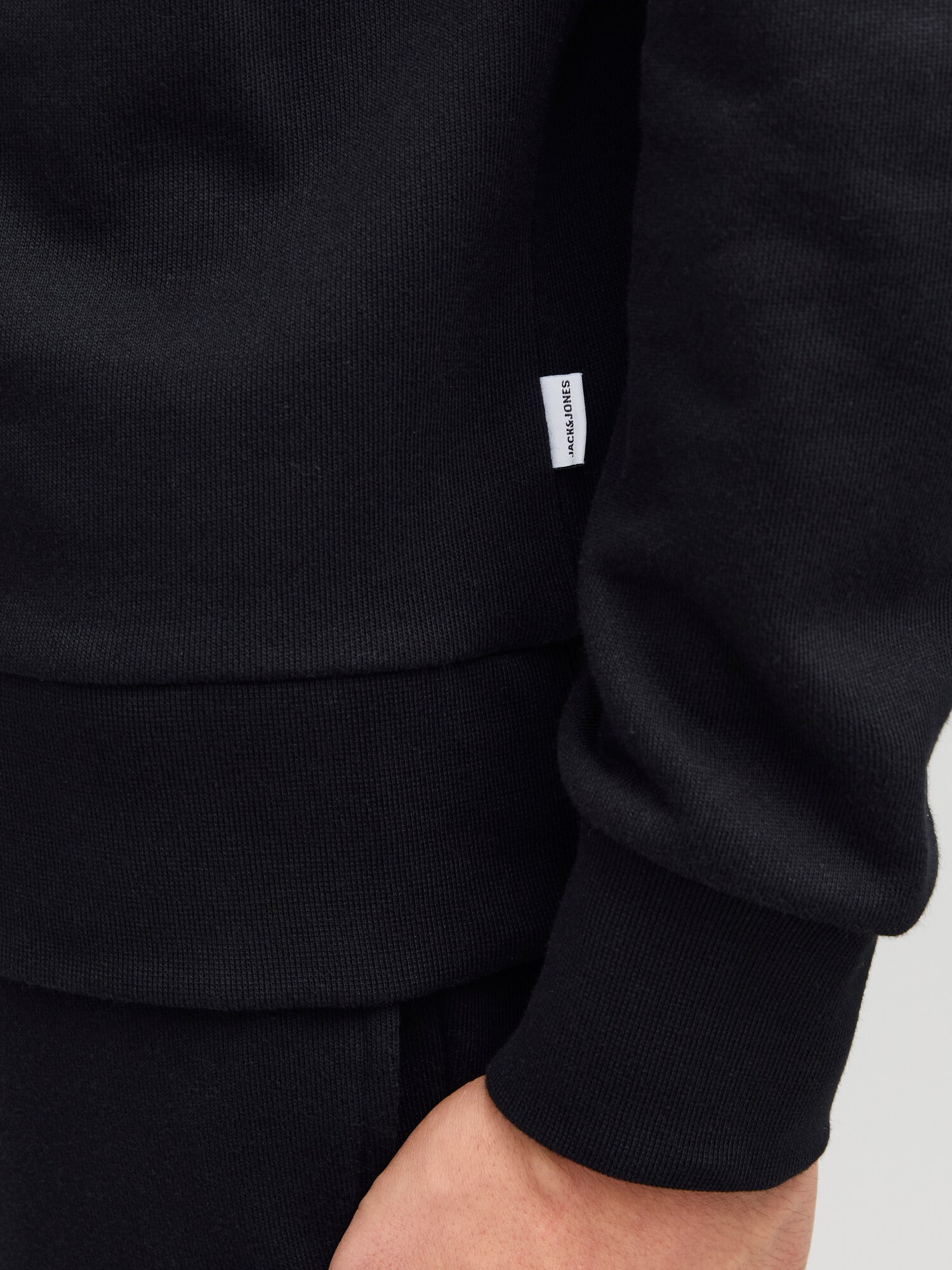 JACK & JONES Tréning póló 'JJBeau'  fekete / fehér termék 2. képe