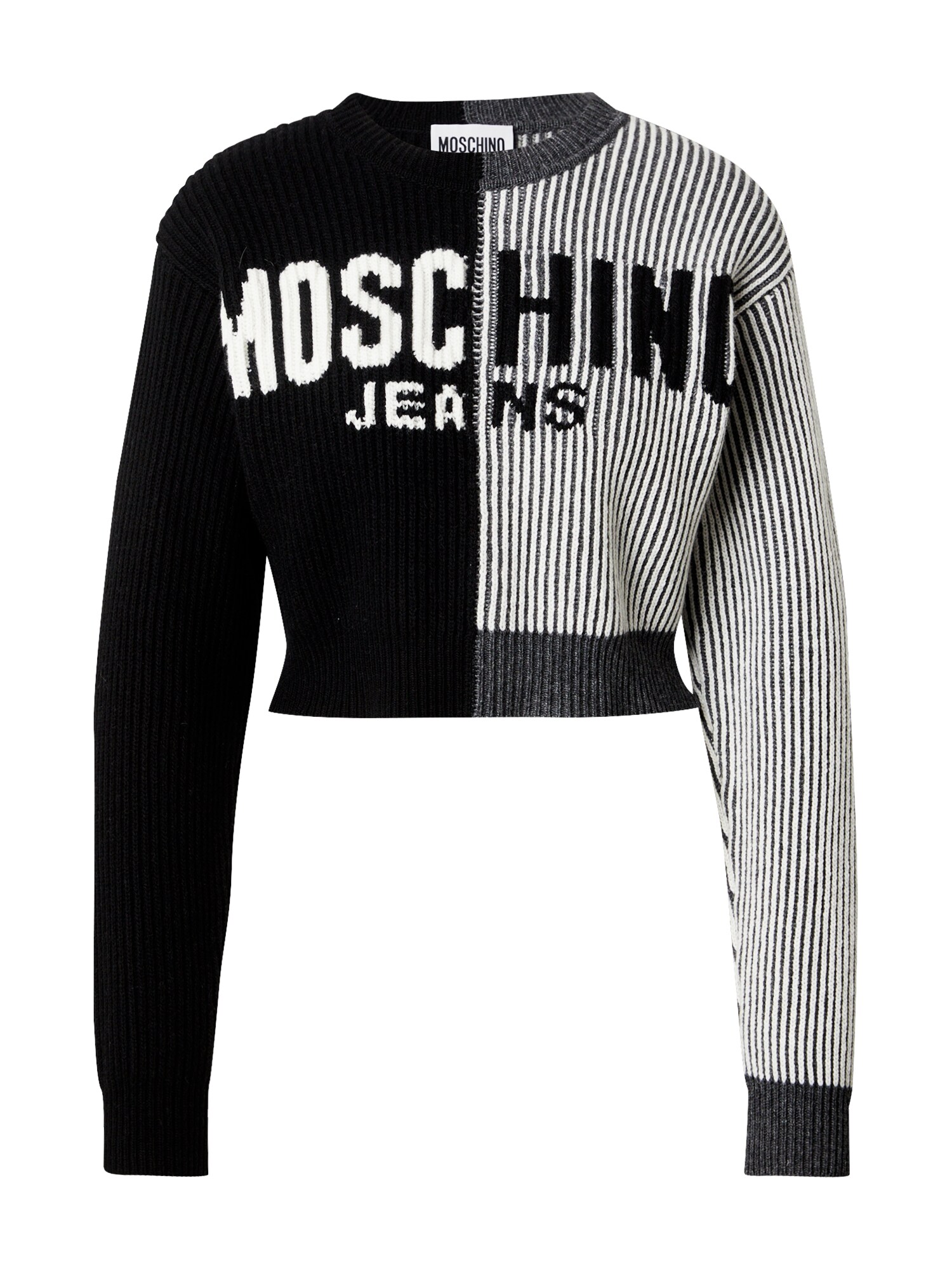 Moschino Jeans Pulóver  szürke melír / fekete / fehér akciós termékkép 1