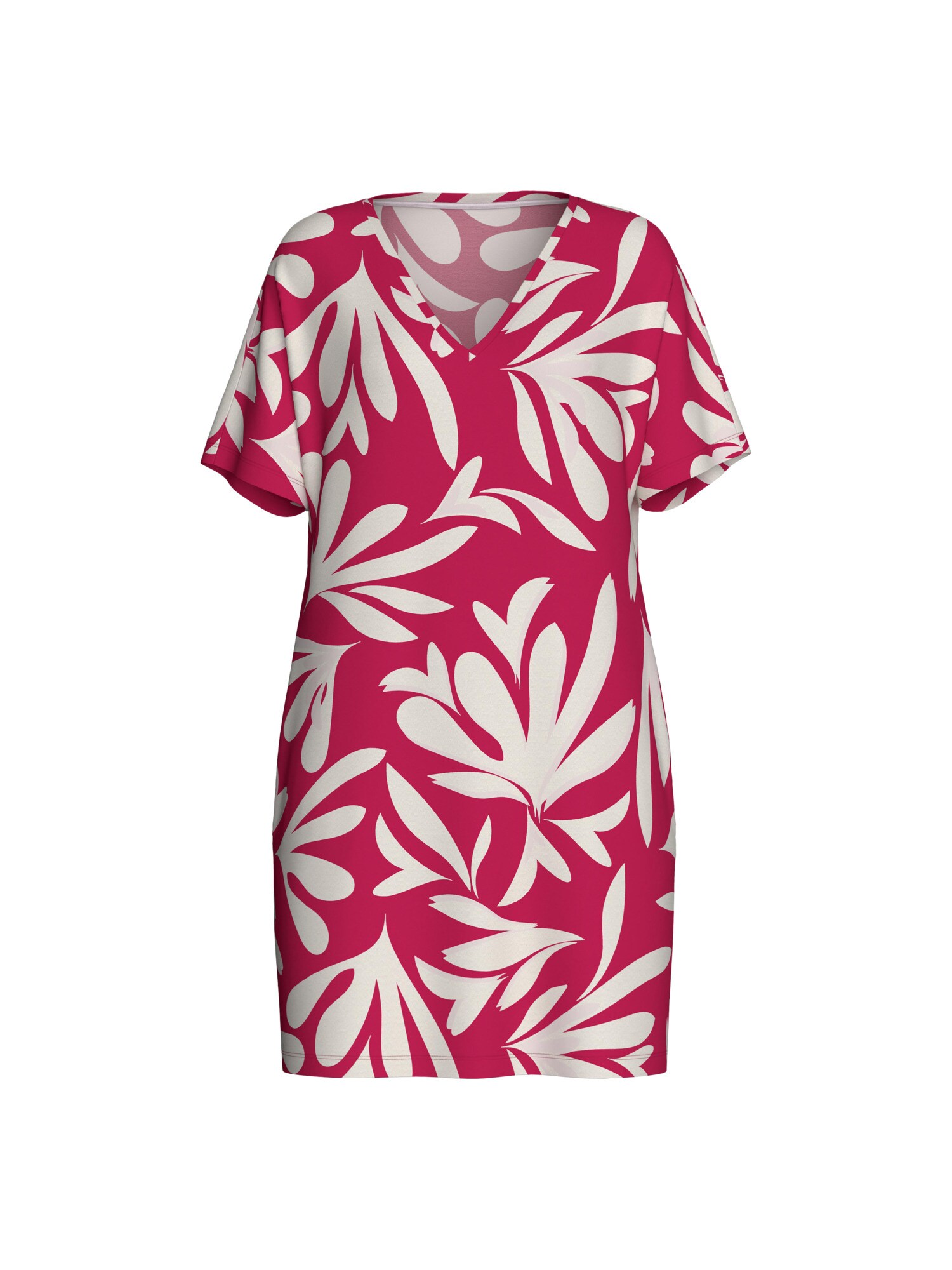 IMPETUS Camicia da notte  magenta / bianco