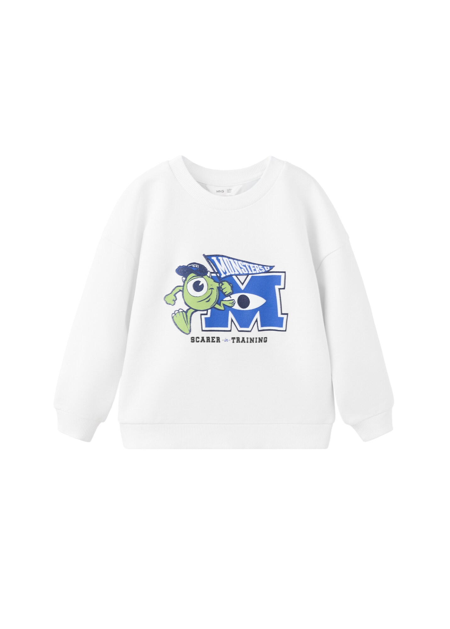 MANGO KIDS Mikina 'MONSUD2'  námornícka modrá / tmavomodrá / zelená / biela