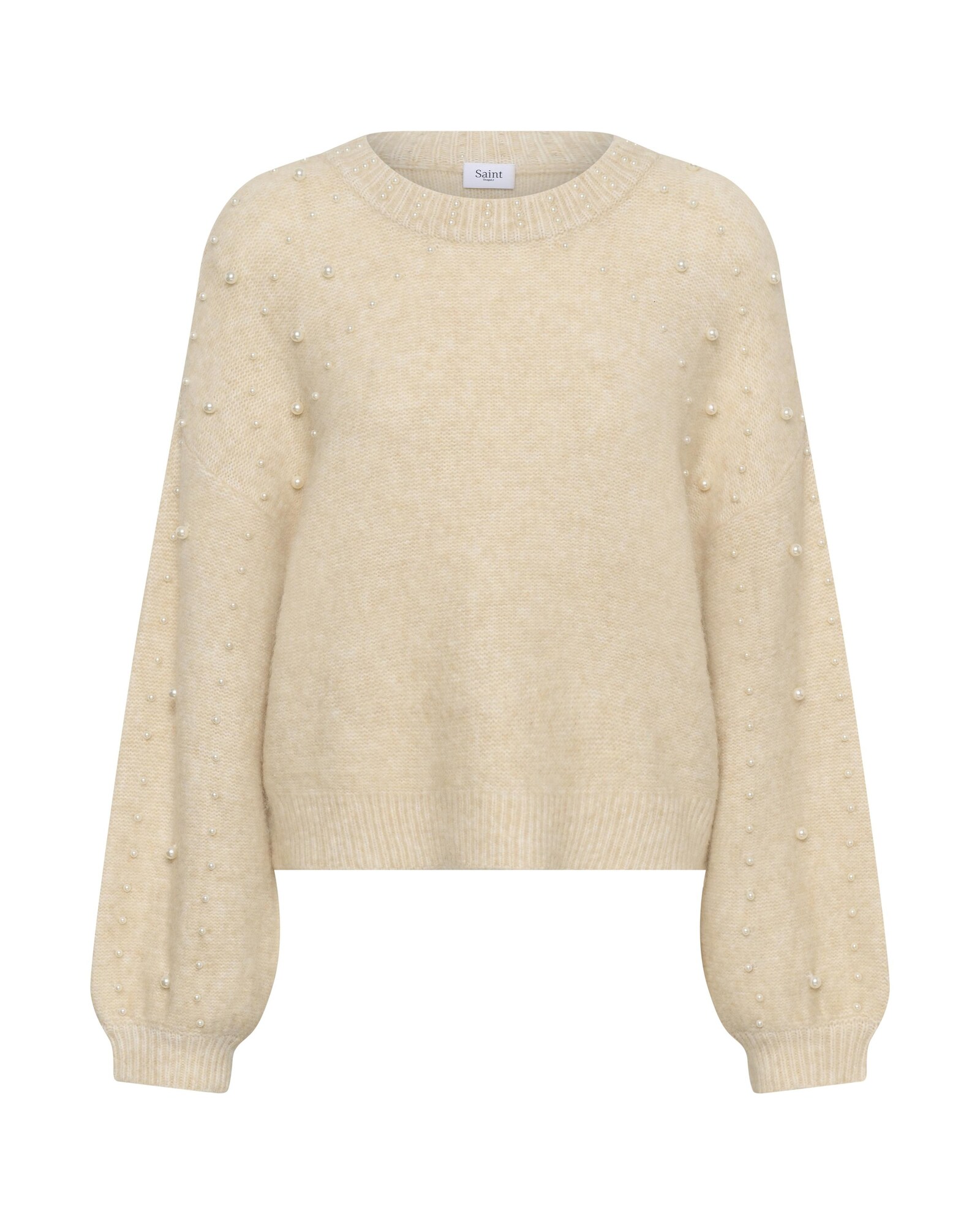SAINT TROPEZ Jersey 'Madeleine''  marfil