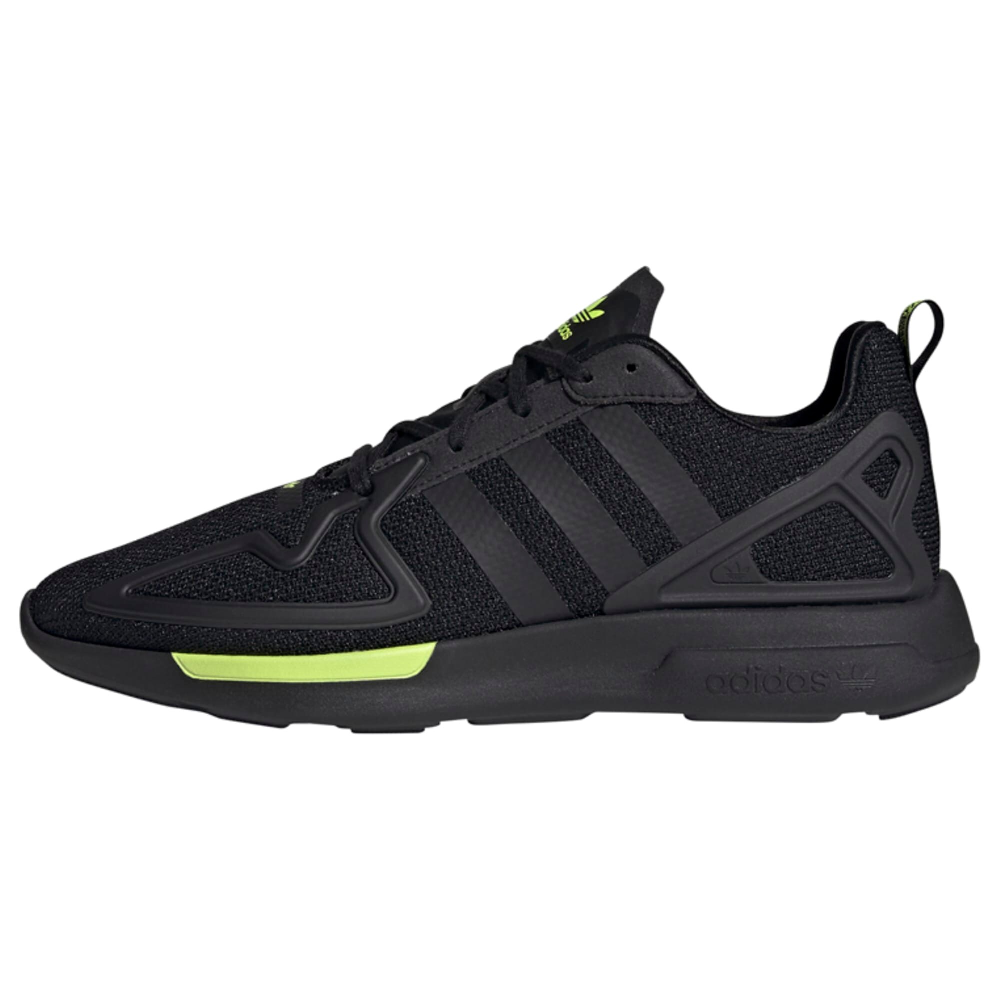 ADIDAS ORIGINALS Sportbačiai be auliuko 'ZX 2K Flux'  juoda / neoninė žalia