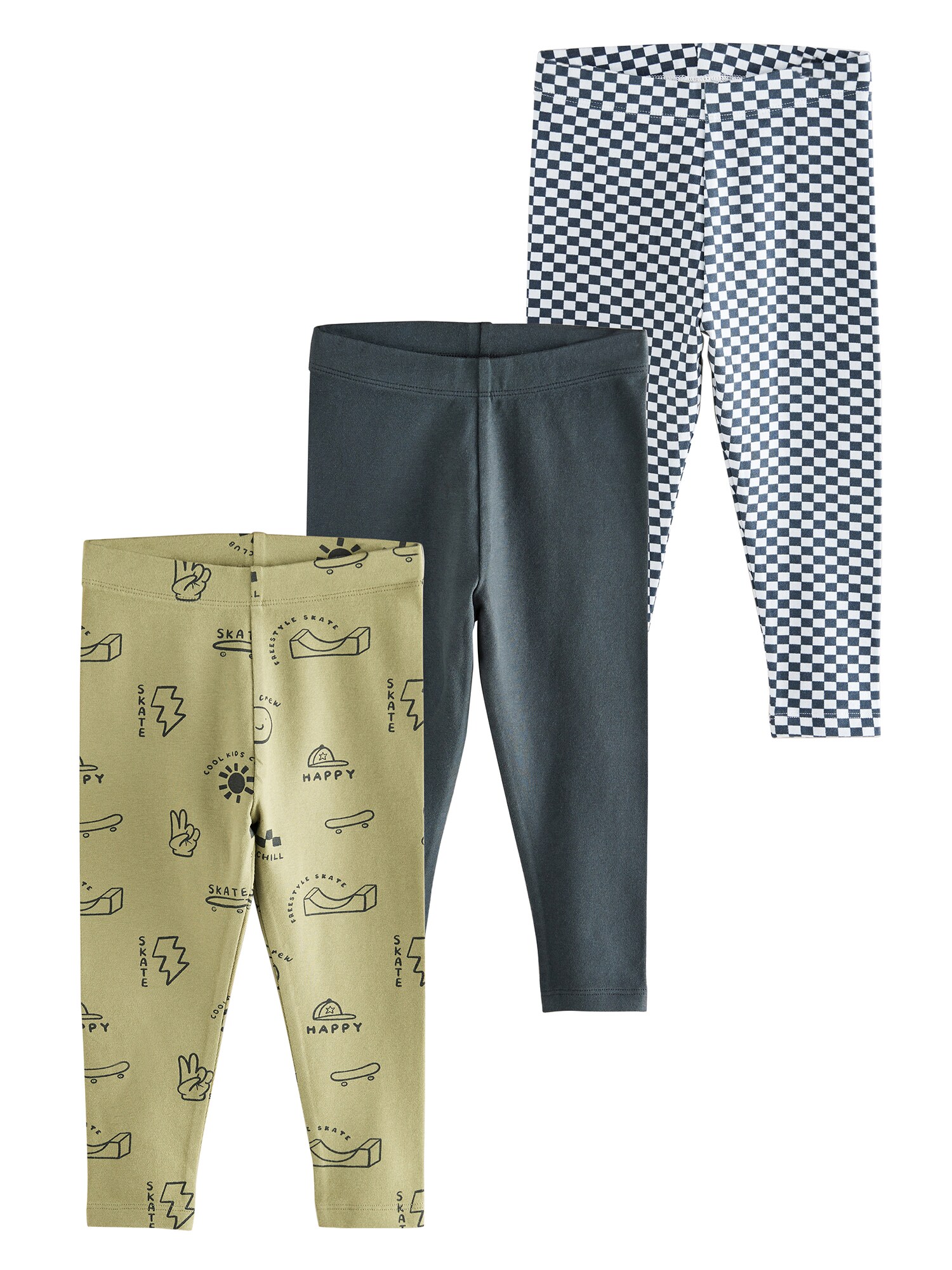 Next Leggings  oliv / negru / alb