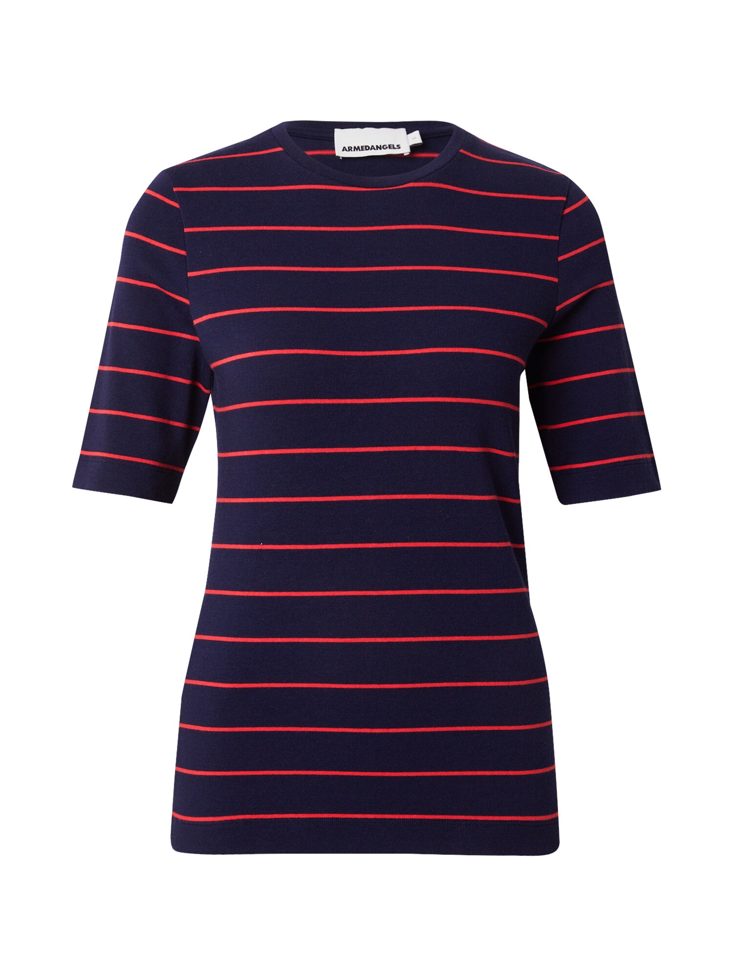 ARMEDANGELS Tricou 'JAANISARA'  albastru marin / portocaliu homar