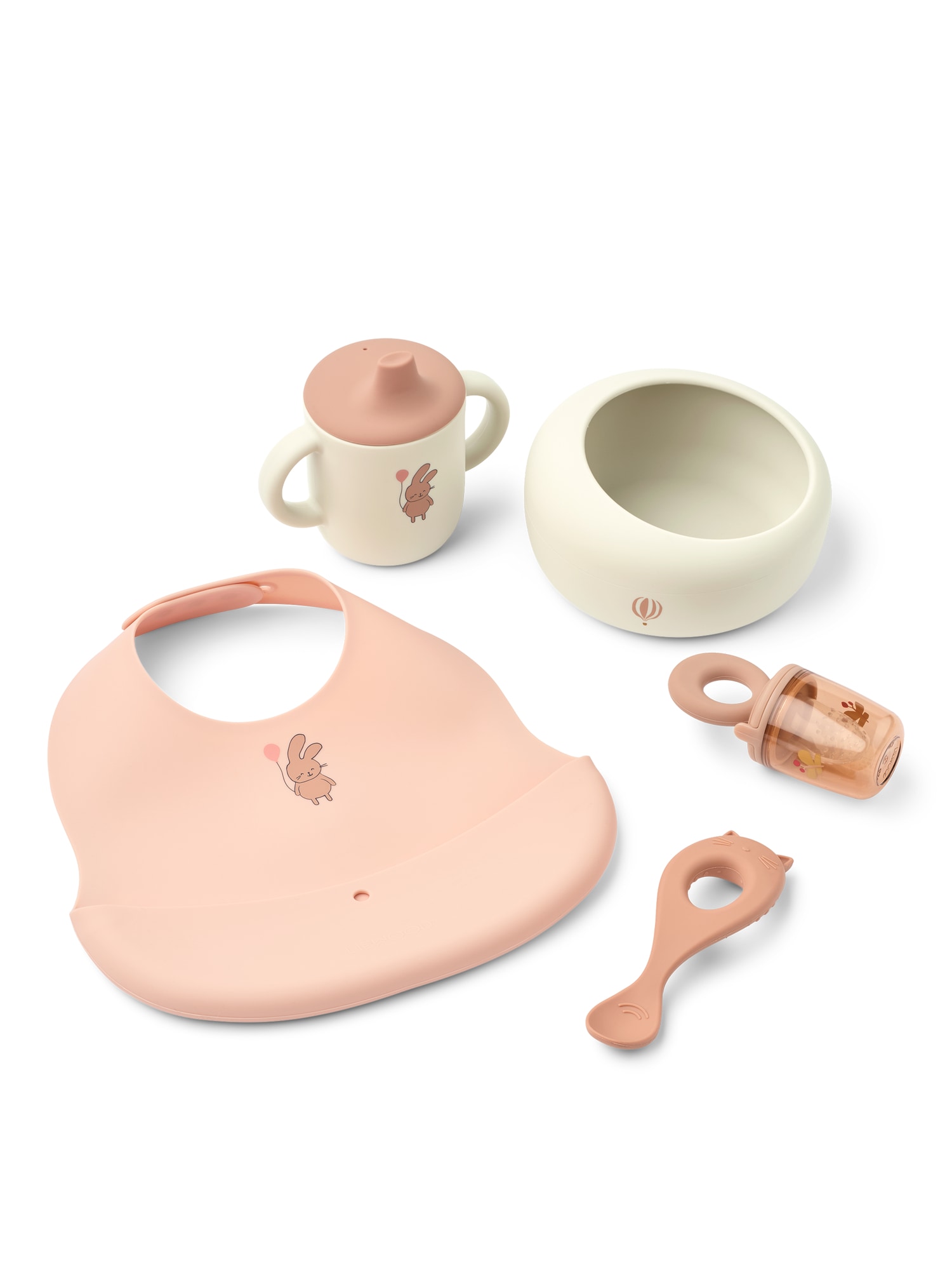 Liewood Set de vase Mileah roz / alb