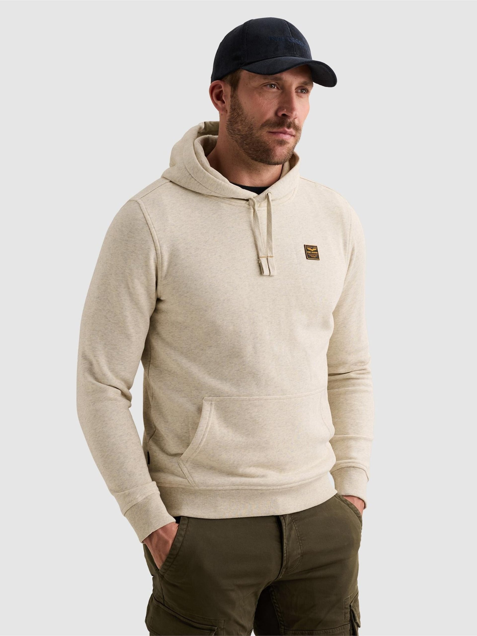 PME Legend Sweatshirt 'Hoodie with rubber badge and kangaroo pocket' herr