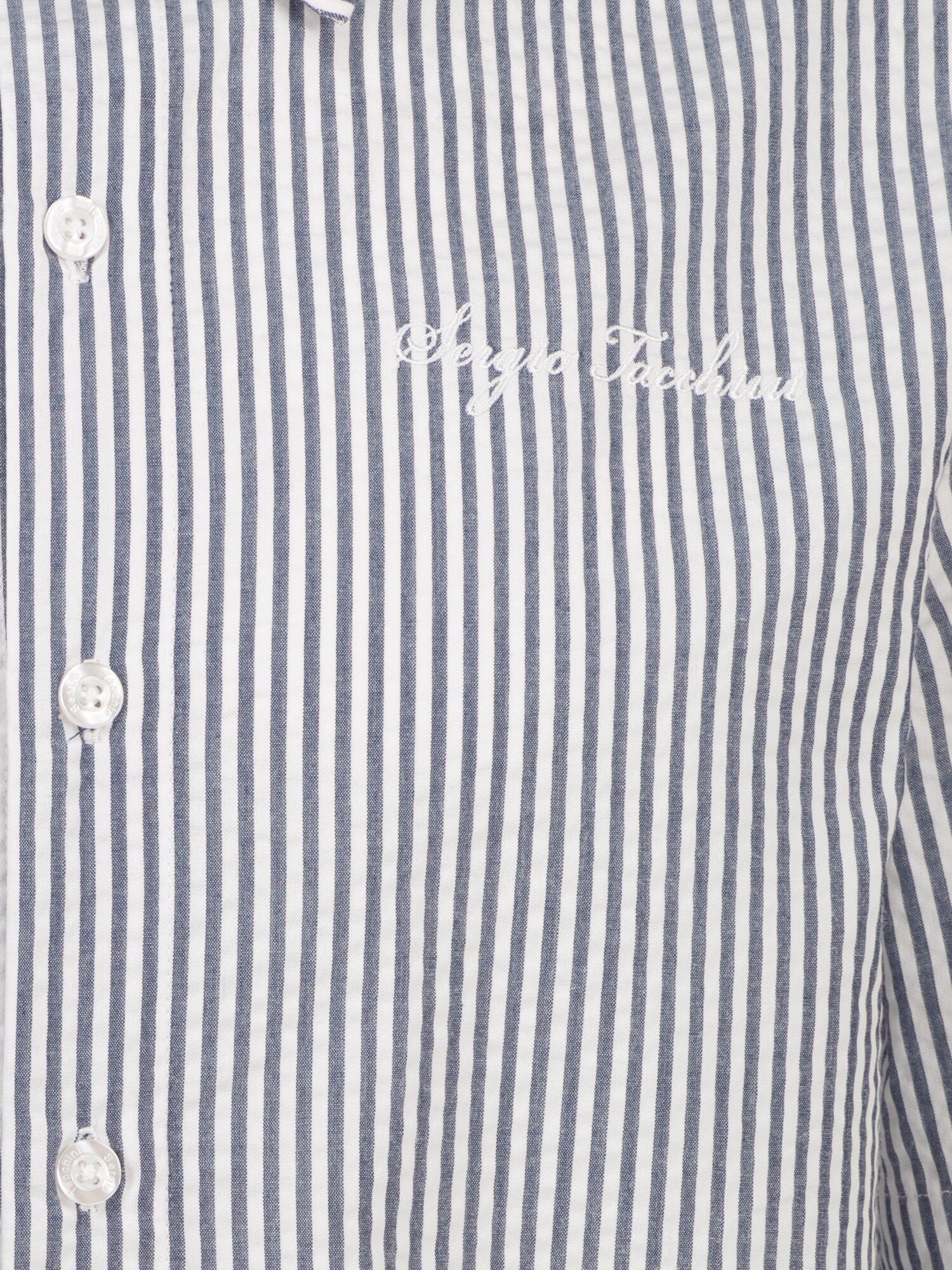 Sergio Tacchini Košeľa dymovo modrá / biela (obrázok 5)