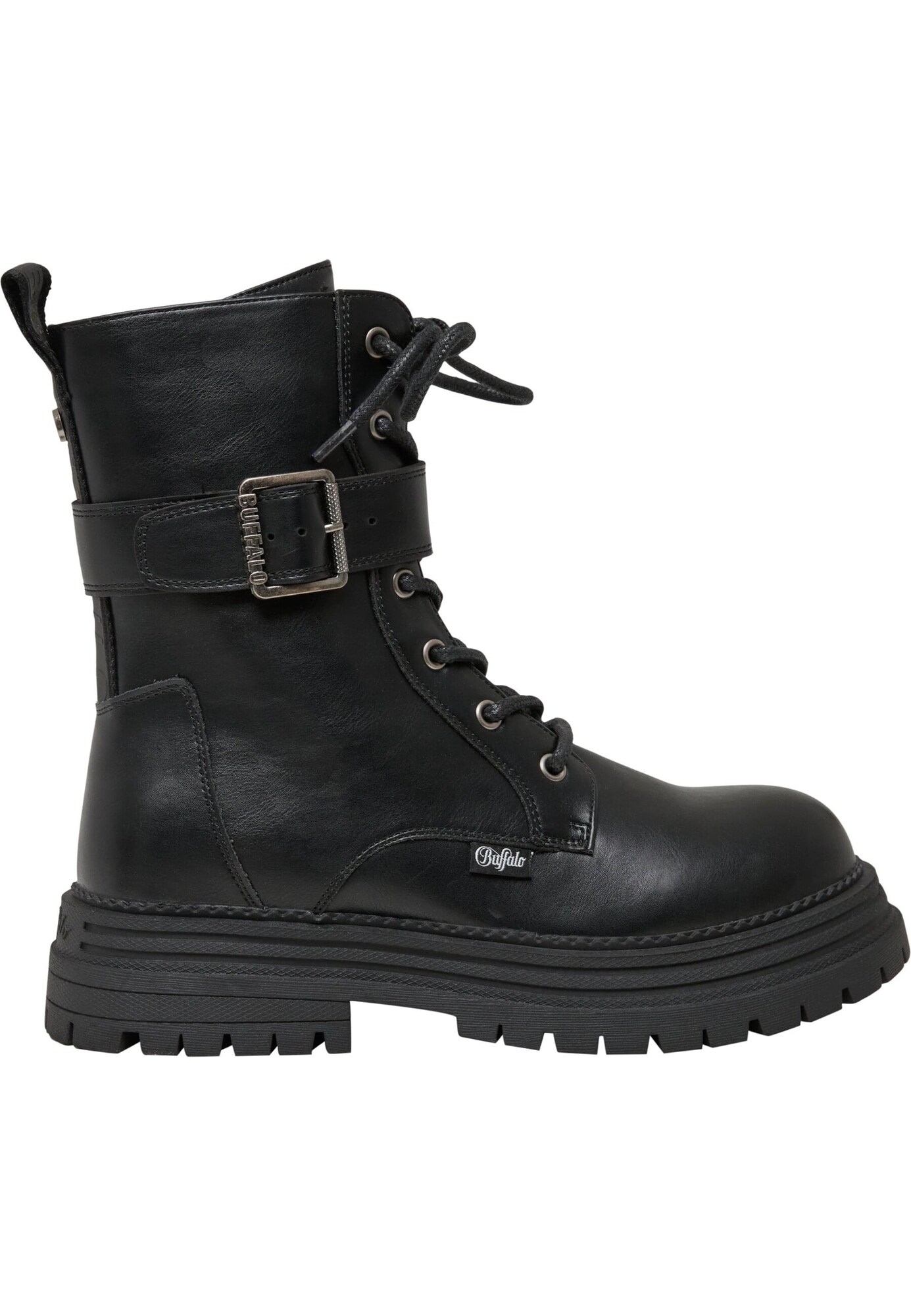 BUFFALO Botines con cordones 'Lennox'  negro