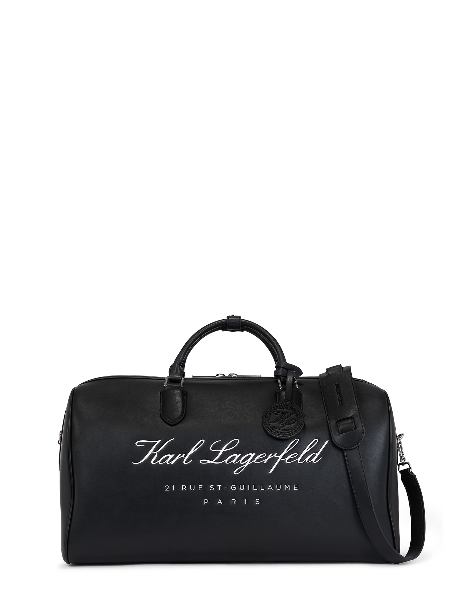 Karl Lagerfeld Potovalka za konec tedna 'Hotel'  črna / bela