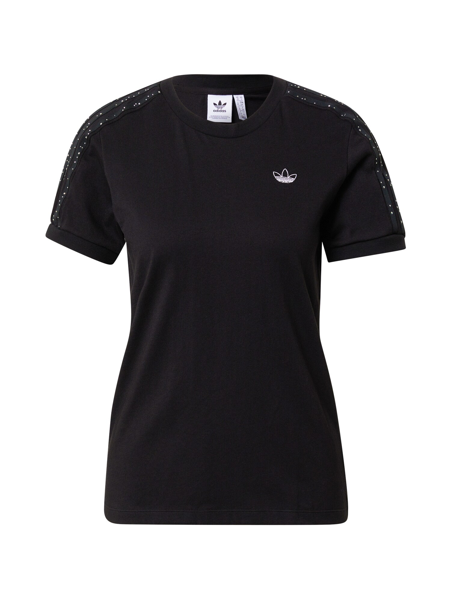 ADIDAS ORIGINALS Marškinėliai  sidabro pilka / juoda