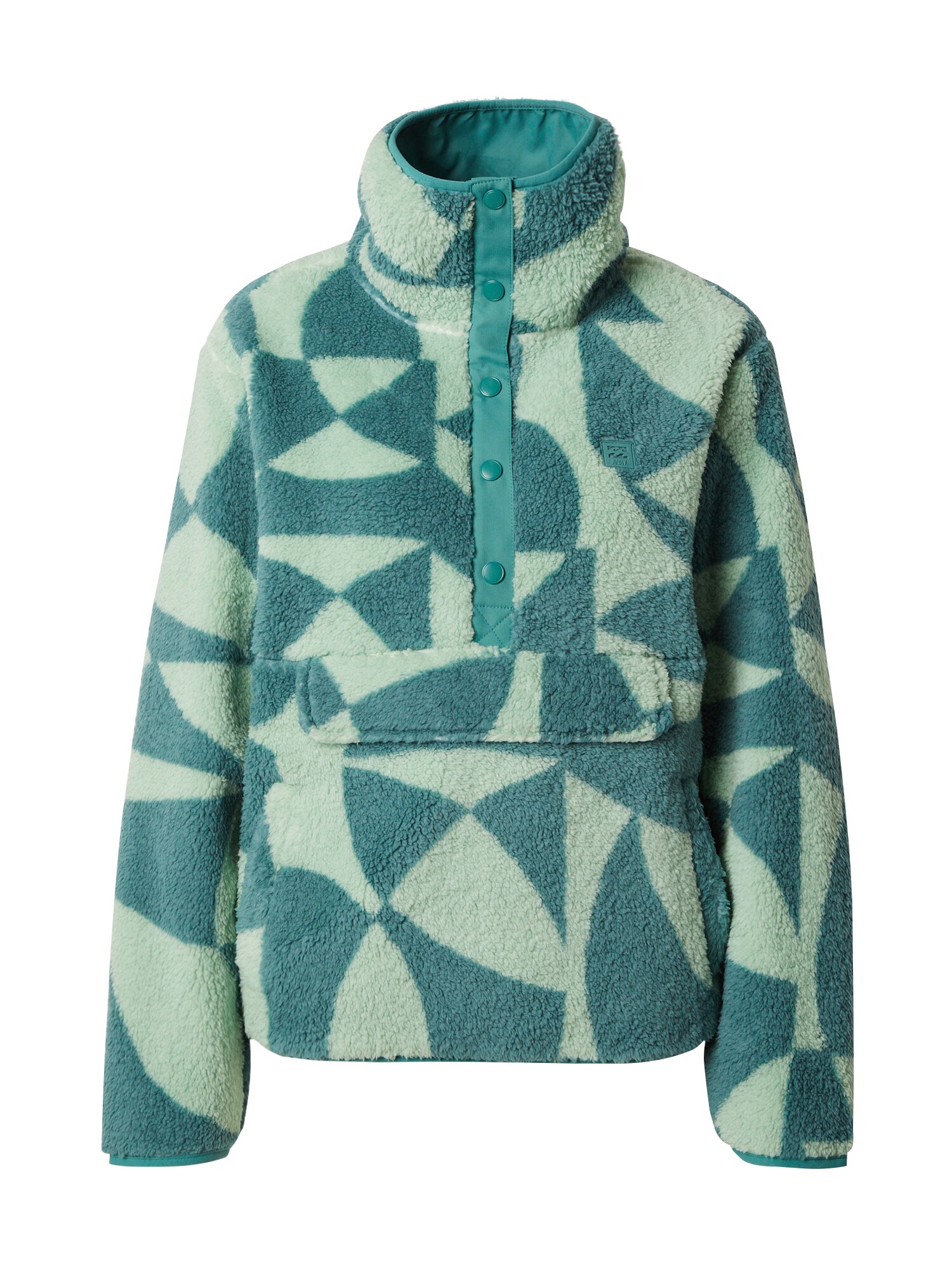 BILLABONG Спортен пуловер 'SWITCHBACK'  петрол / светлозелено