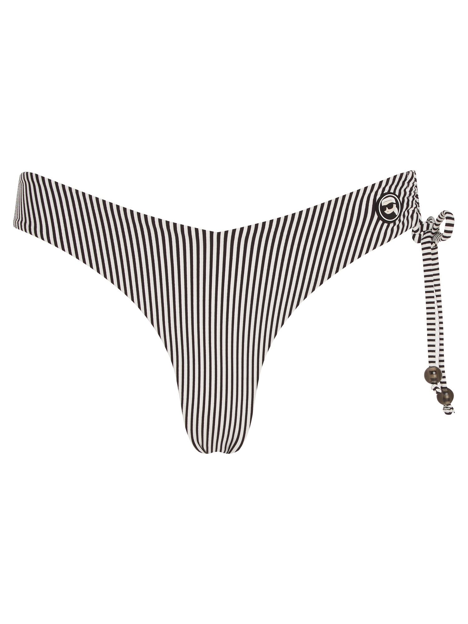 Karl Lagerfeld Slip costum de baie  negru / alb