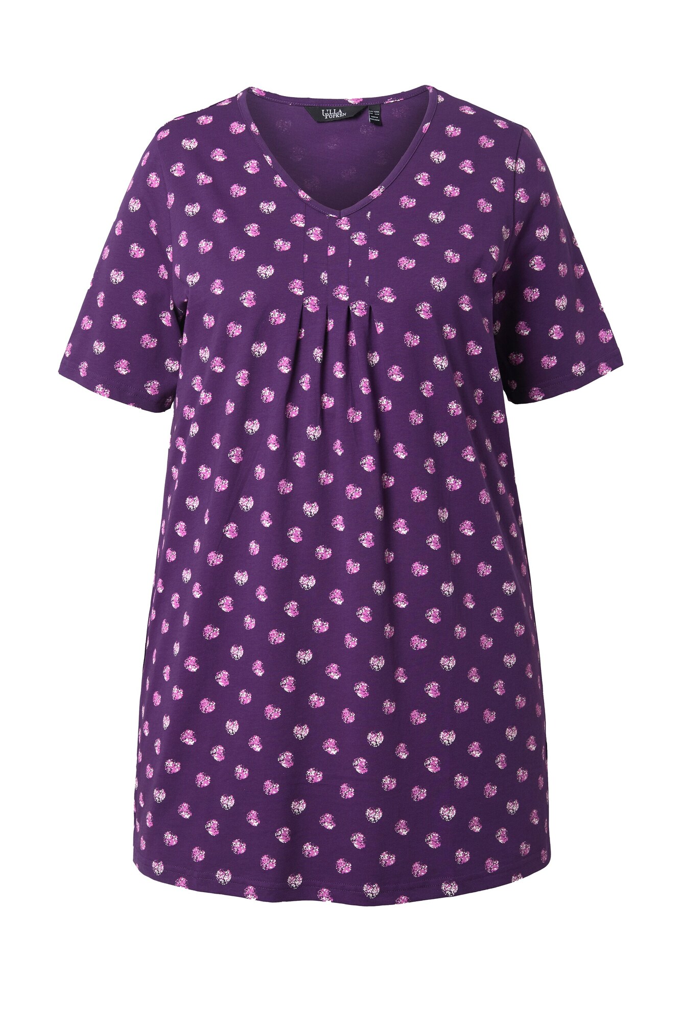 Ulla Popken Tricou  mov deschis / mov închis / alb