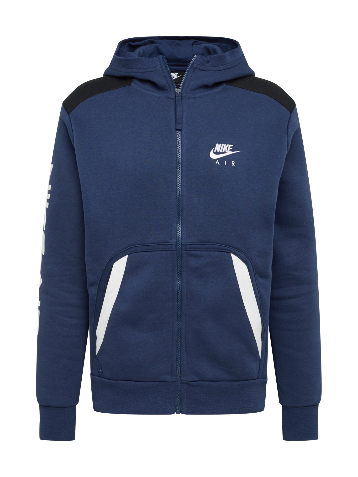 Nike Sportswear Džemperis  balta / tamsiai mėlyna / juoda
