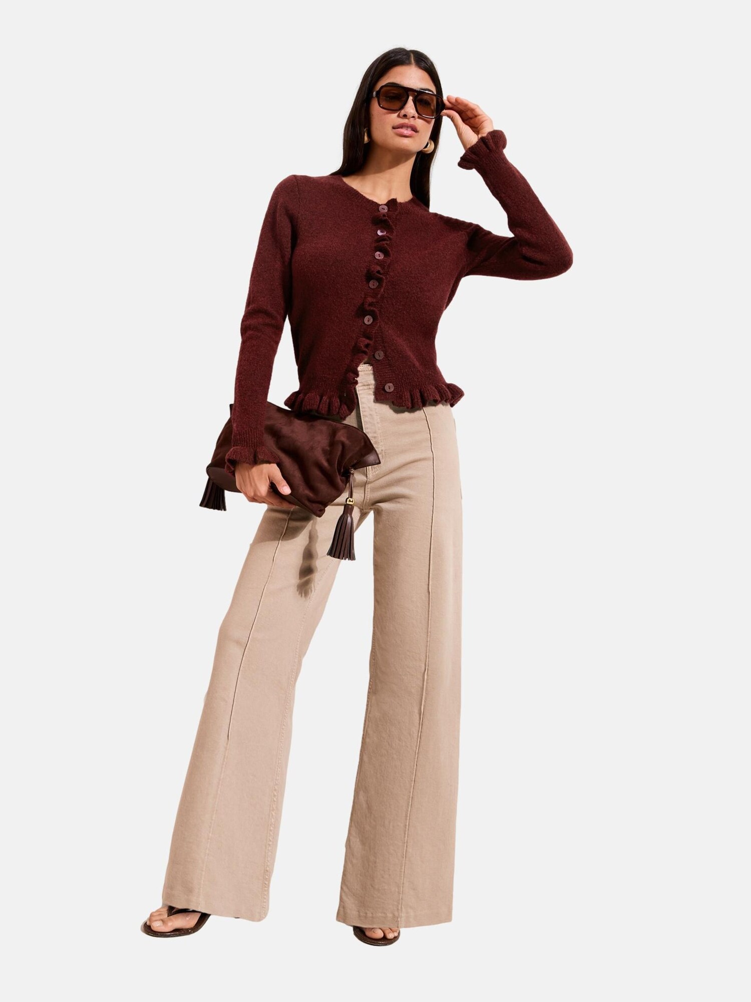 Friends Like These Geacă tricotată  roșu burgundy