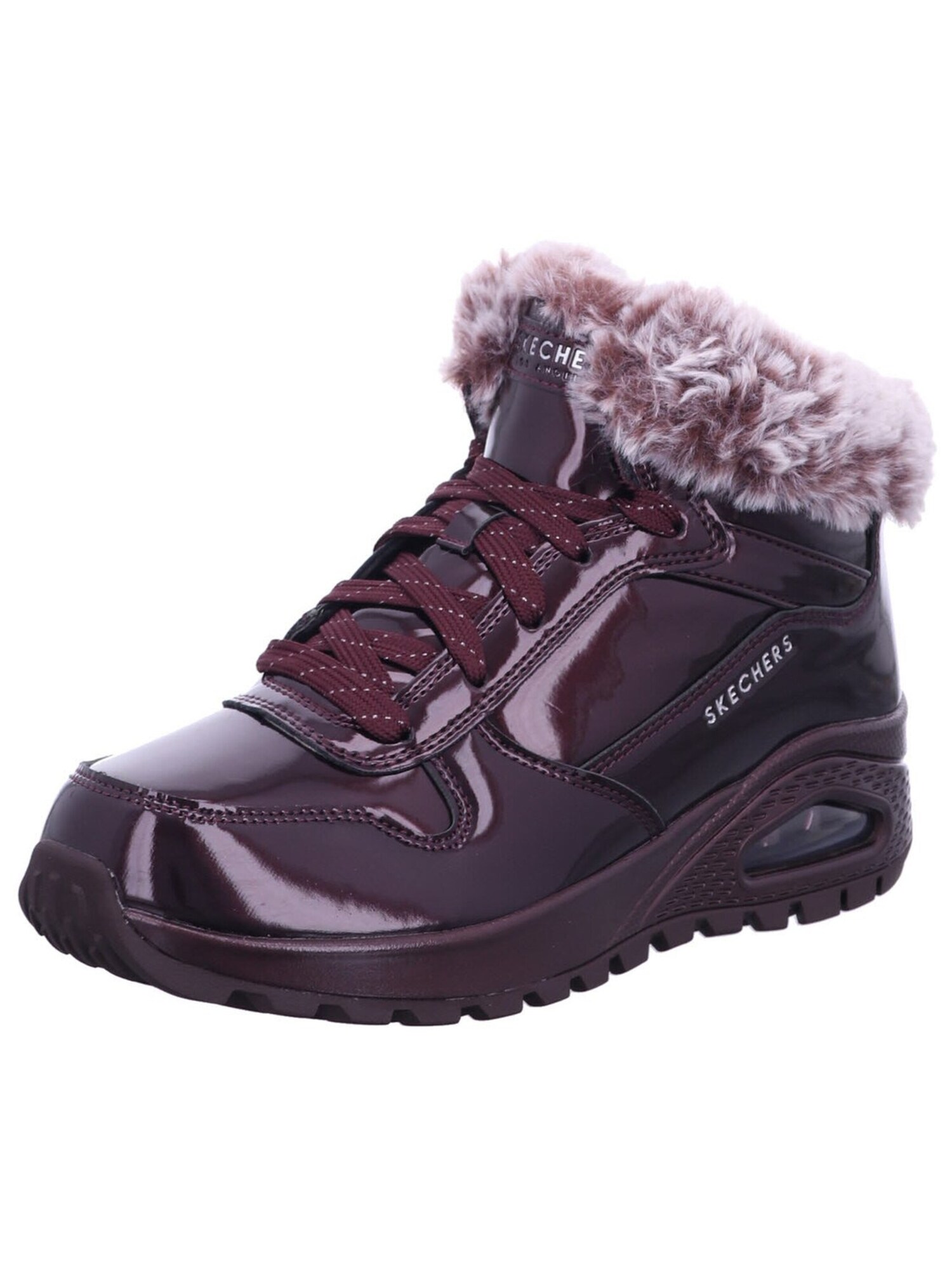 Skechers Botines Planos Uno Rugged Mujer Burdeos Rojo