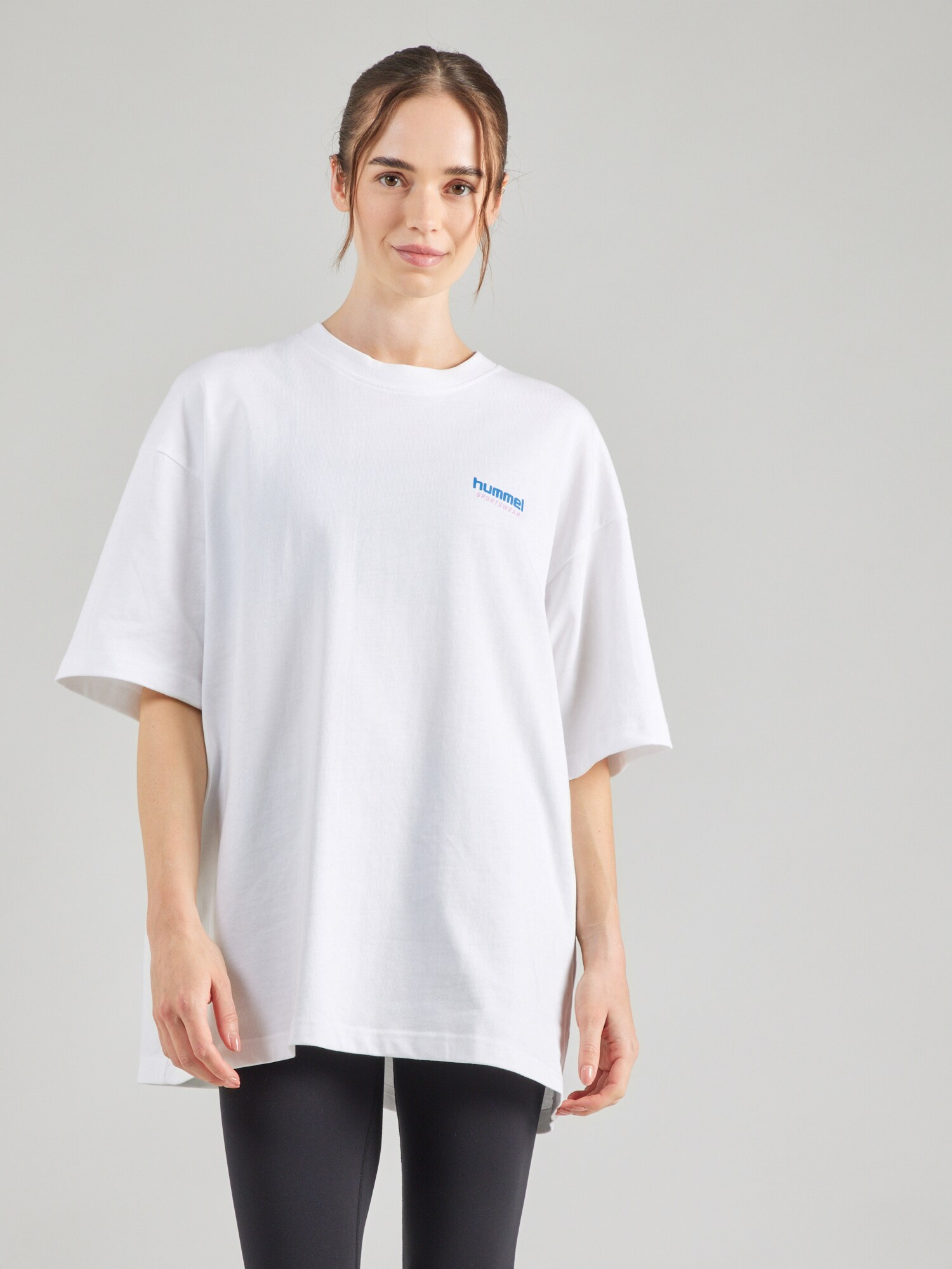 Hummel Camiseta funcional  azul / orquidea / blanco – imagen 4