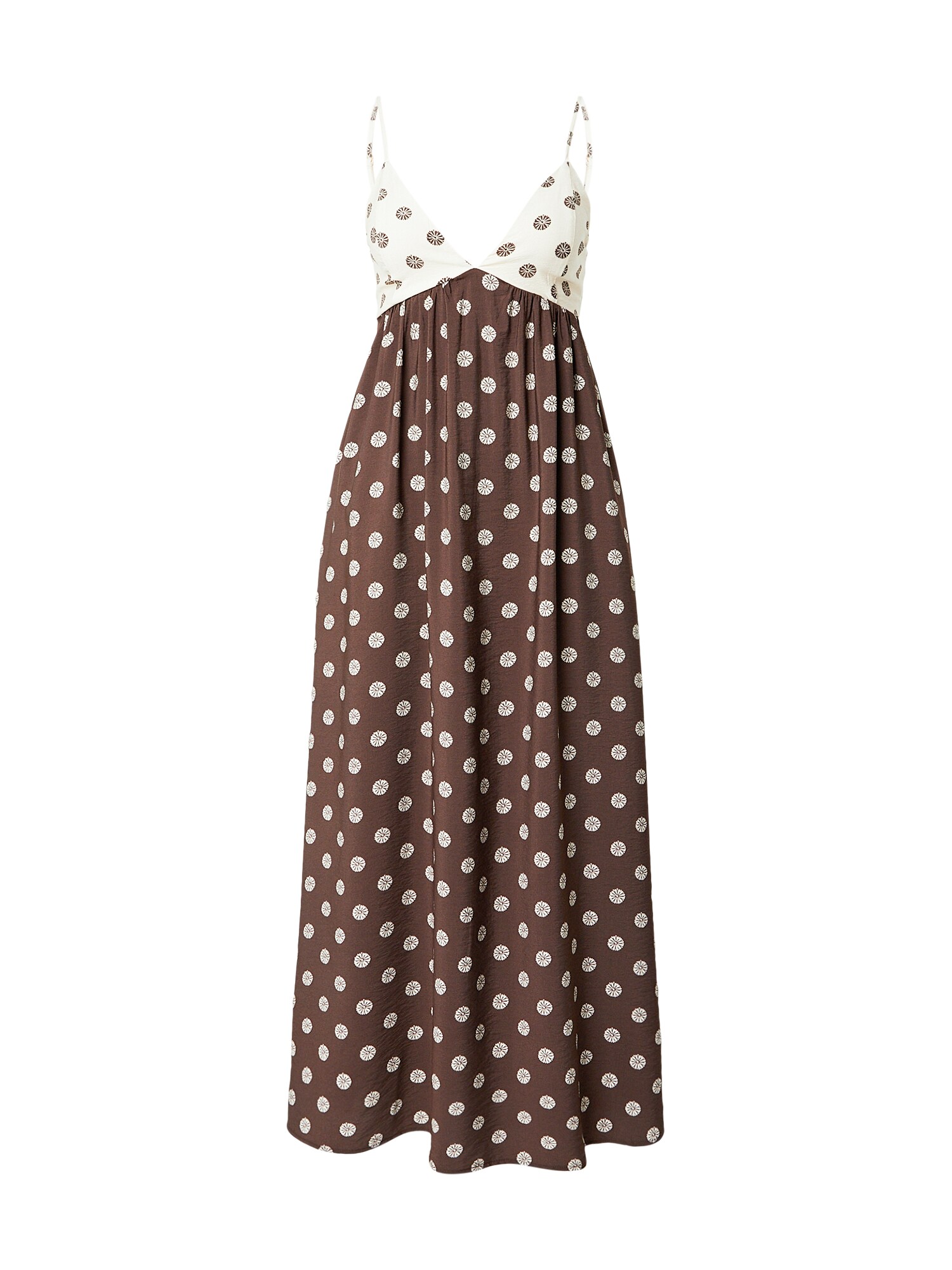 Abercrombie & Fitch Rochie de vară  crem / ciocolatiu