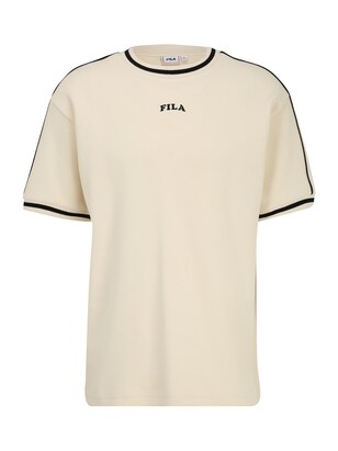 Fila Shirt ‘TANGGU’ Ecru / Zwart