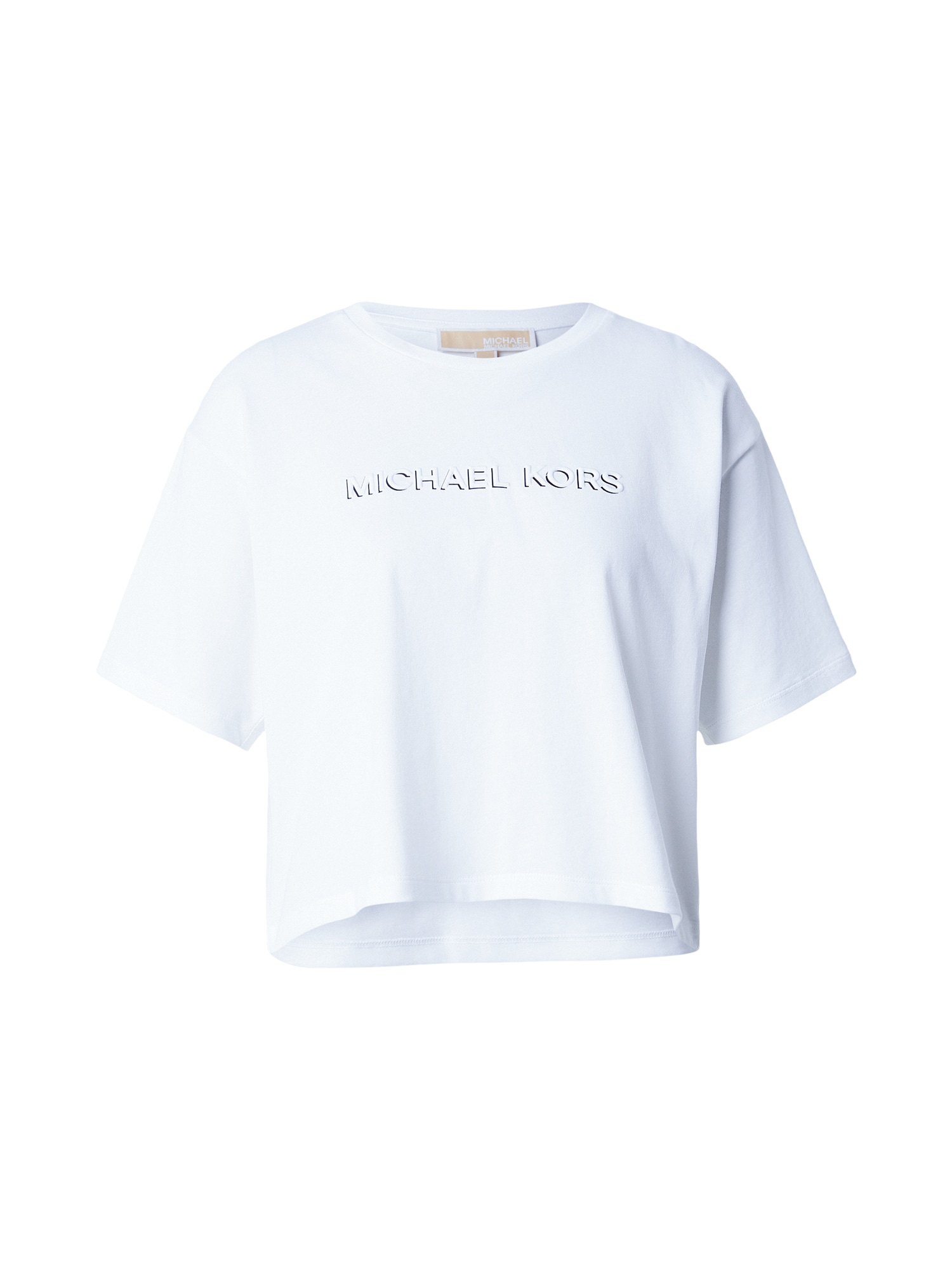 MICHAEL Michael Kors Tricou EMBSSED  negru / alb