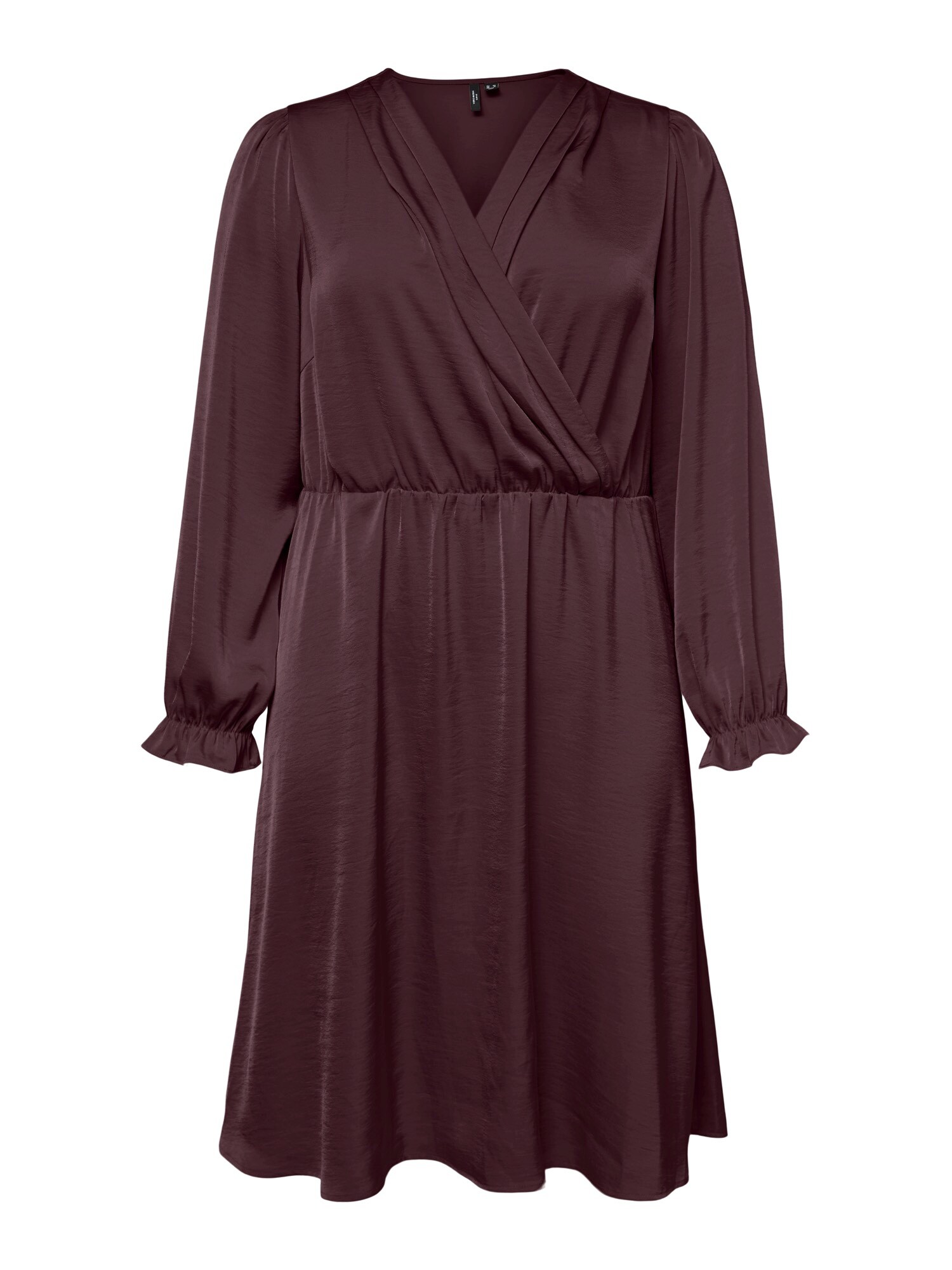 Vero Moda Curve Šaty  vínovo červená