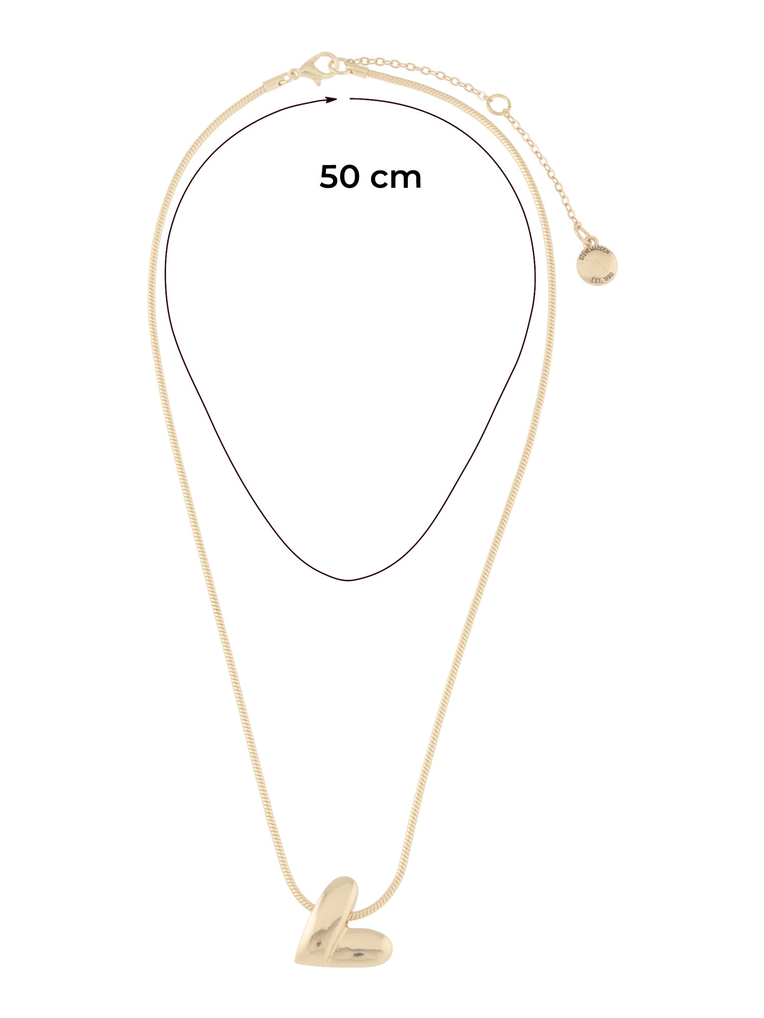 STEVE MADDEN Lánc 'HEART'  arany termék 2. képe