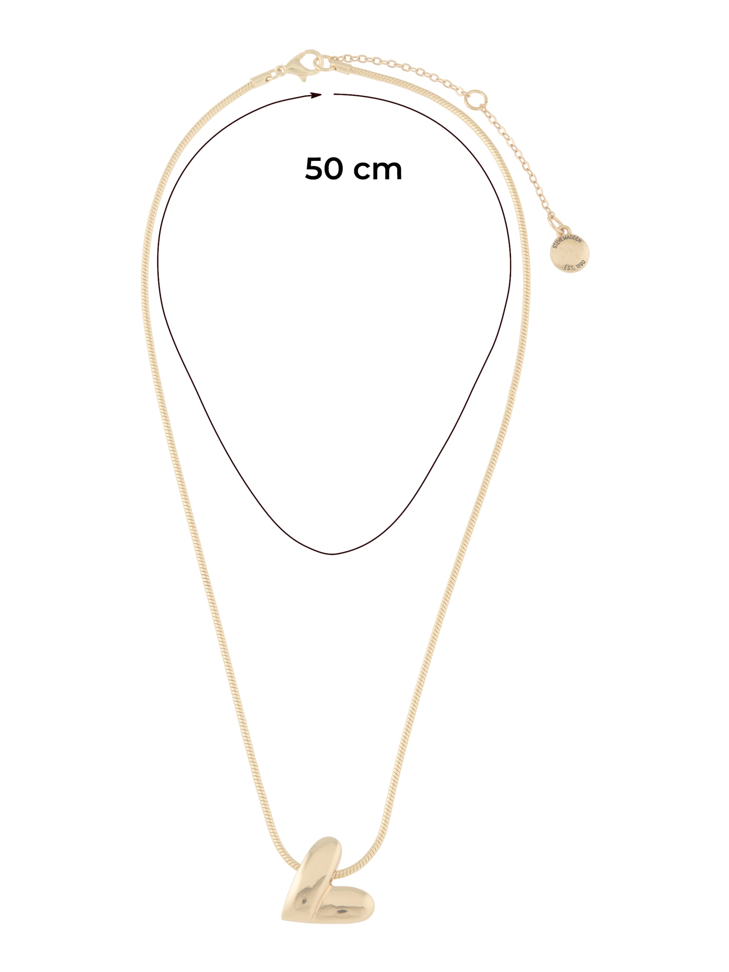 STEVE MADDEN Lánc 'HEART' arany termék 2. képe