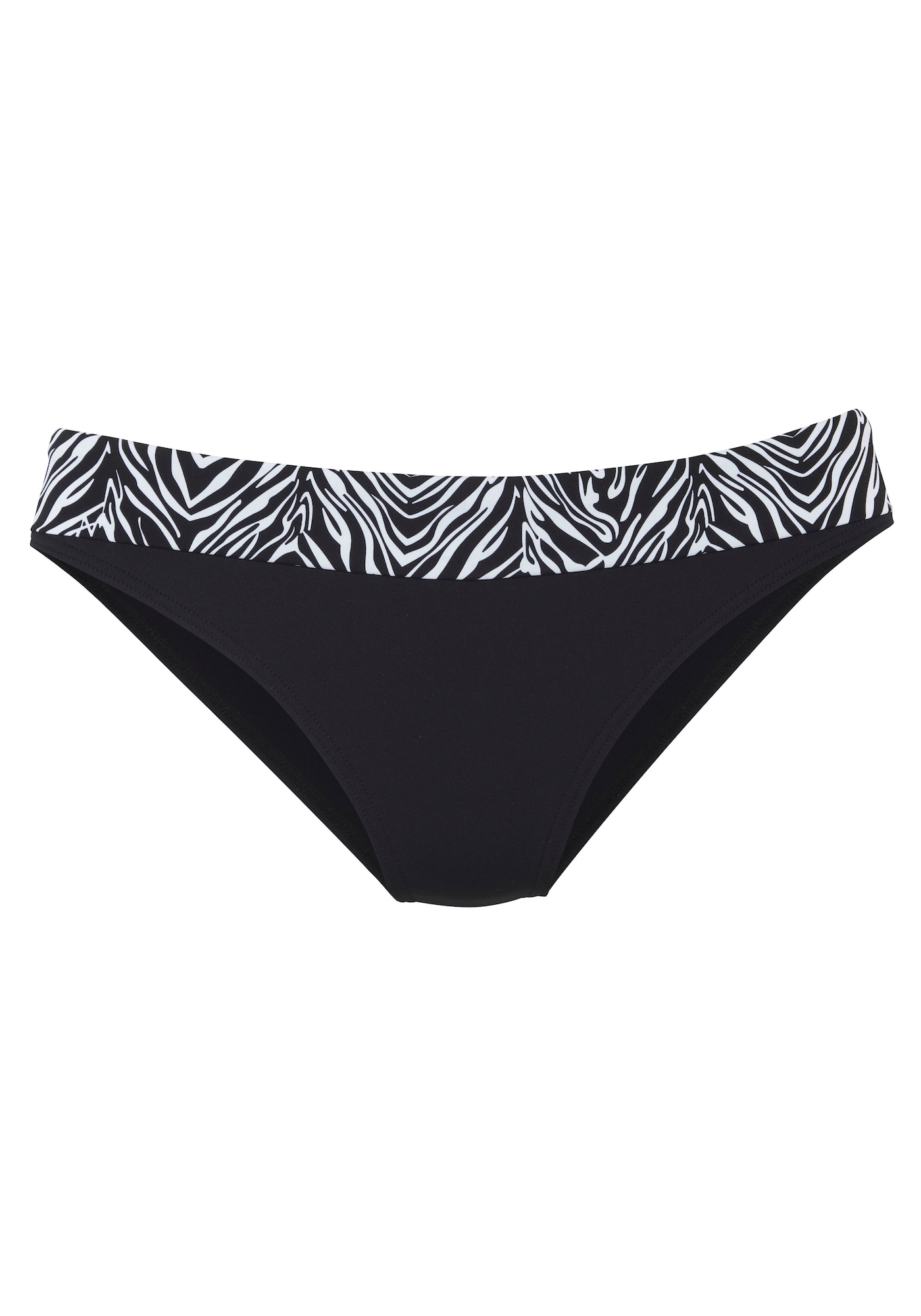 s.Oliver Slip costum de baie  negru / alb